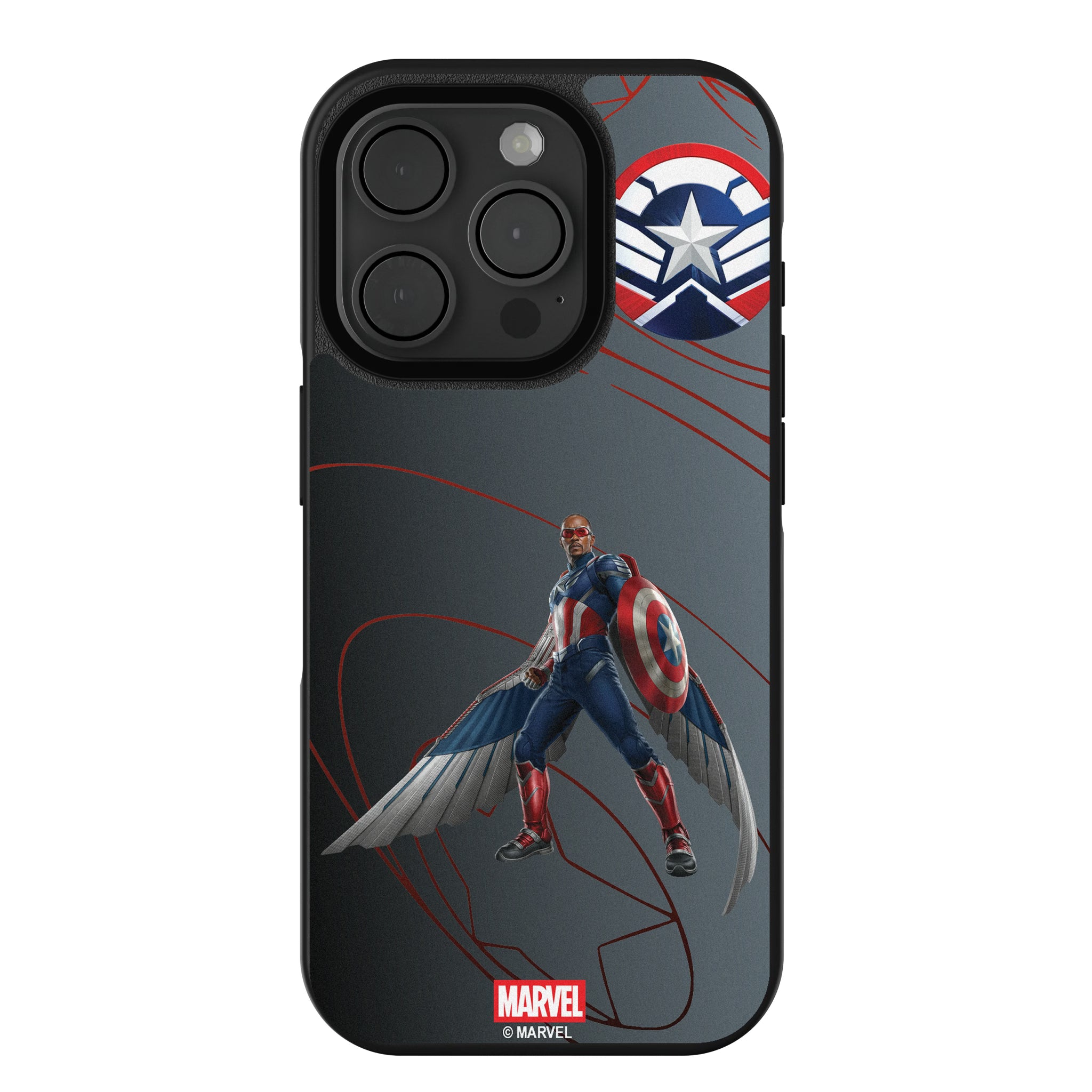 Marvel Avengers Sam Wilson Captain America MechLine iPhone Bump Phone Case for Apple iPhone