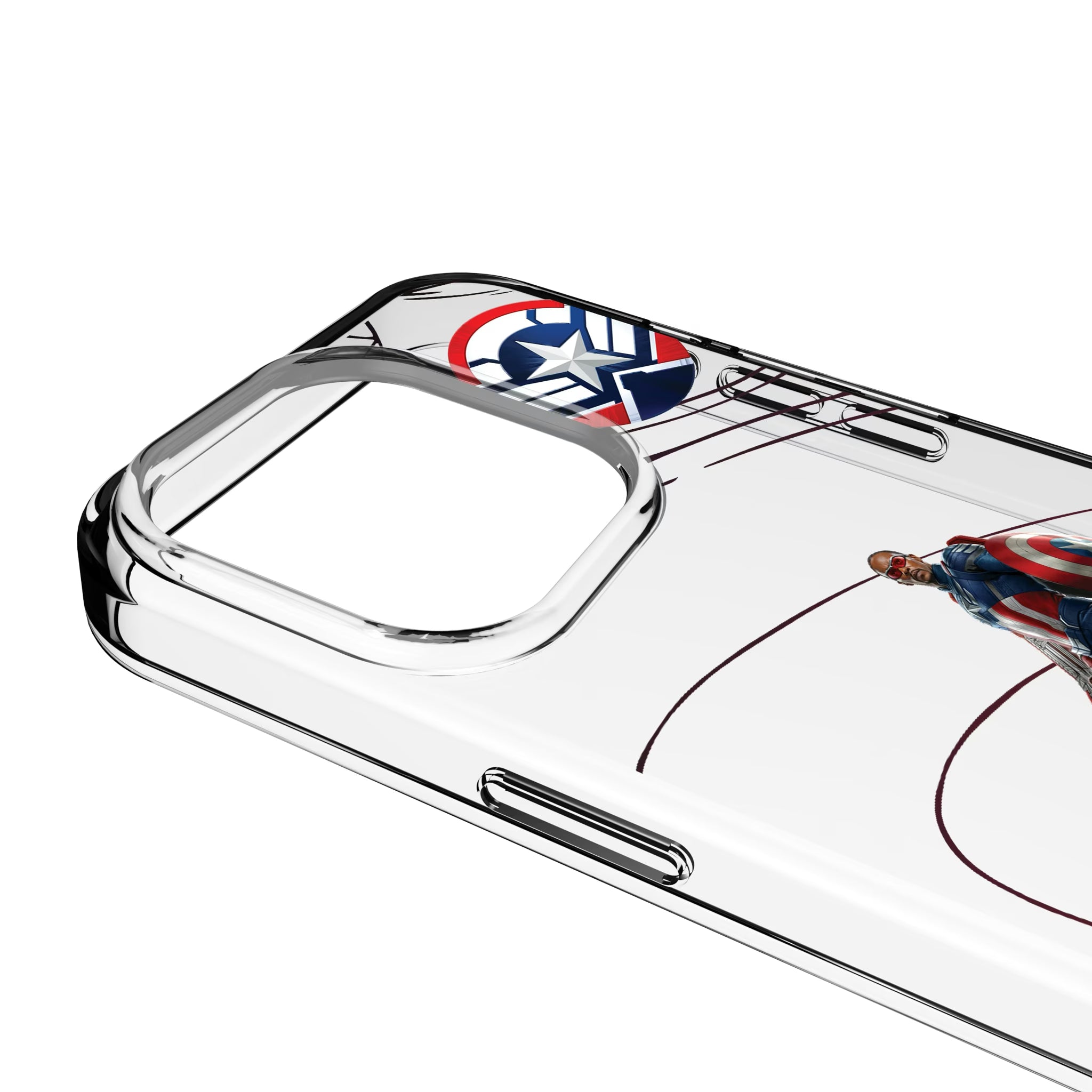 Marvel Avengers Sam Wilson Captain America MechLine iPhone Clear Phone Case for Apple iPhone - Detail