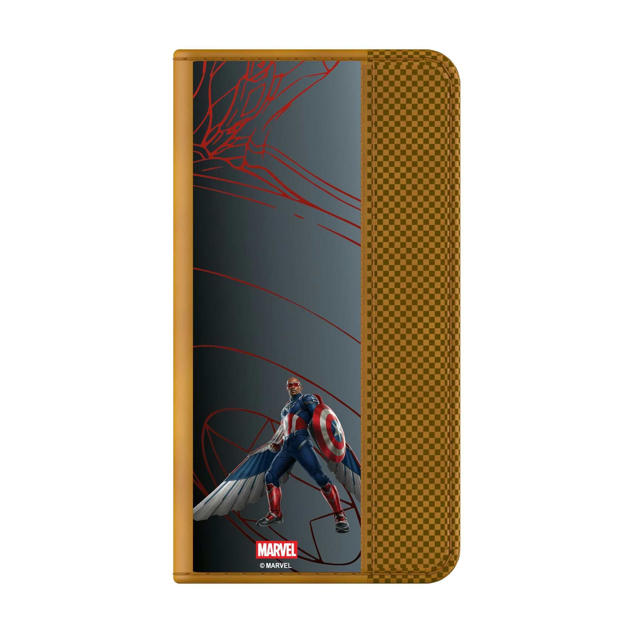 Marvel Avengers Sam Wilson Captain America MechLine Galaxy Folio Phone Case for Samsung Galaxy