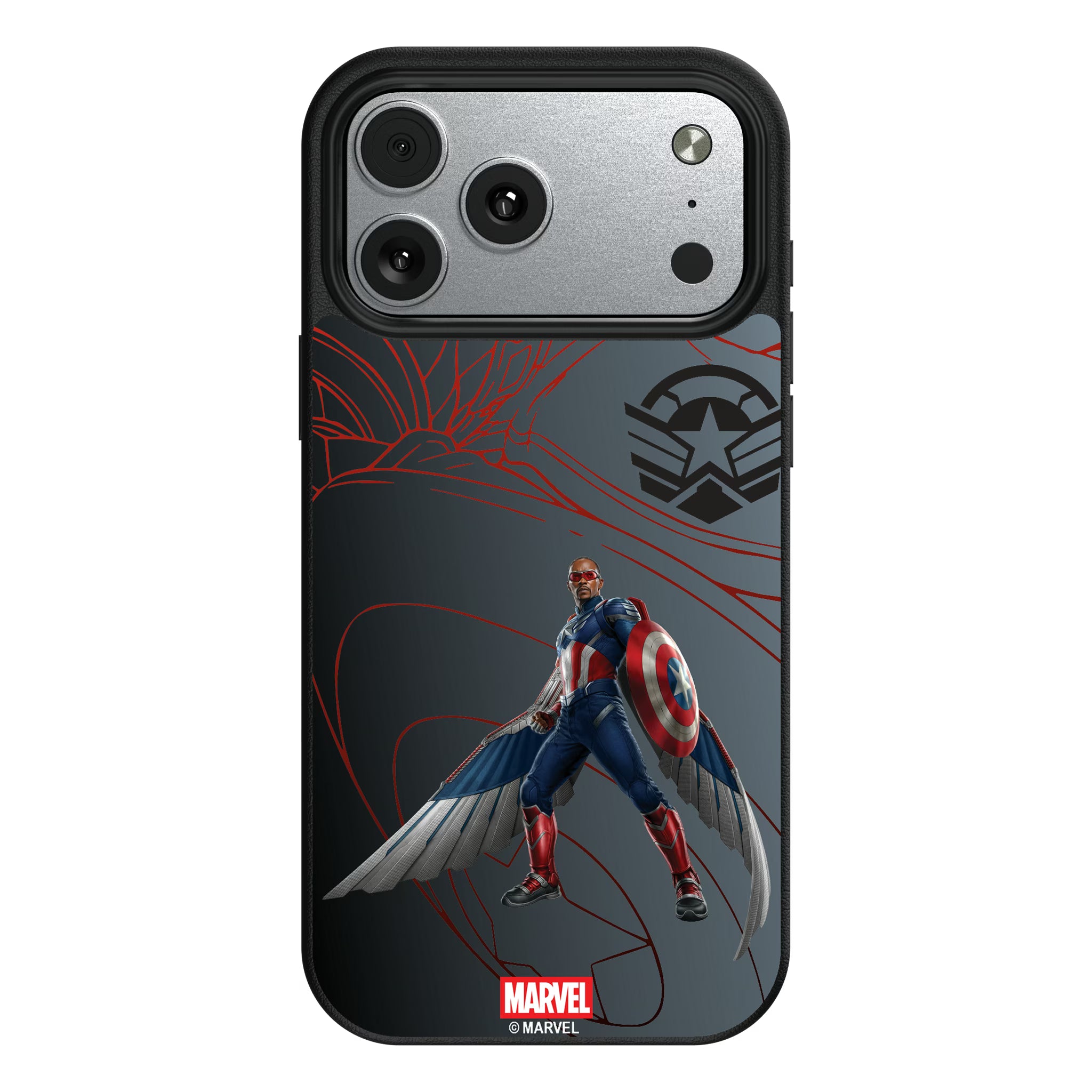 Marvel Avengers Sam Wilson Captain America MechLine iPhone MagSafe Compatible Phone Case for Apple iPhone#Device_iPhone 17 Pro Max