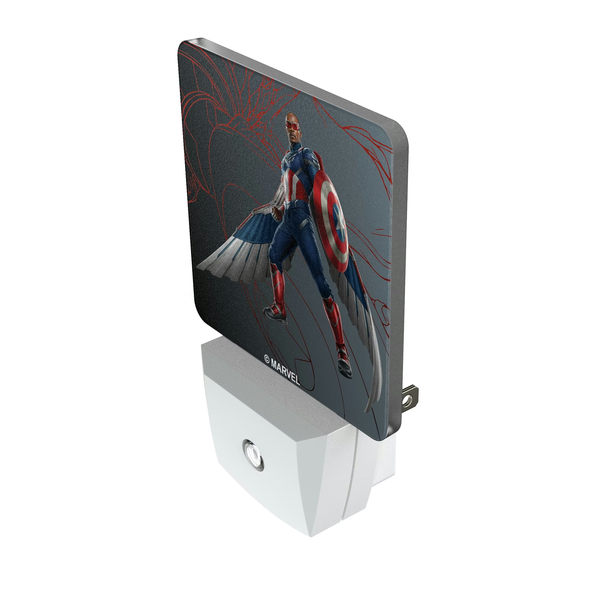 Marvel Avengers Sam Wilson Captain America MechLine Night Light 2-Pack - Isometric View