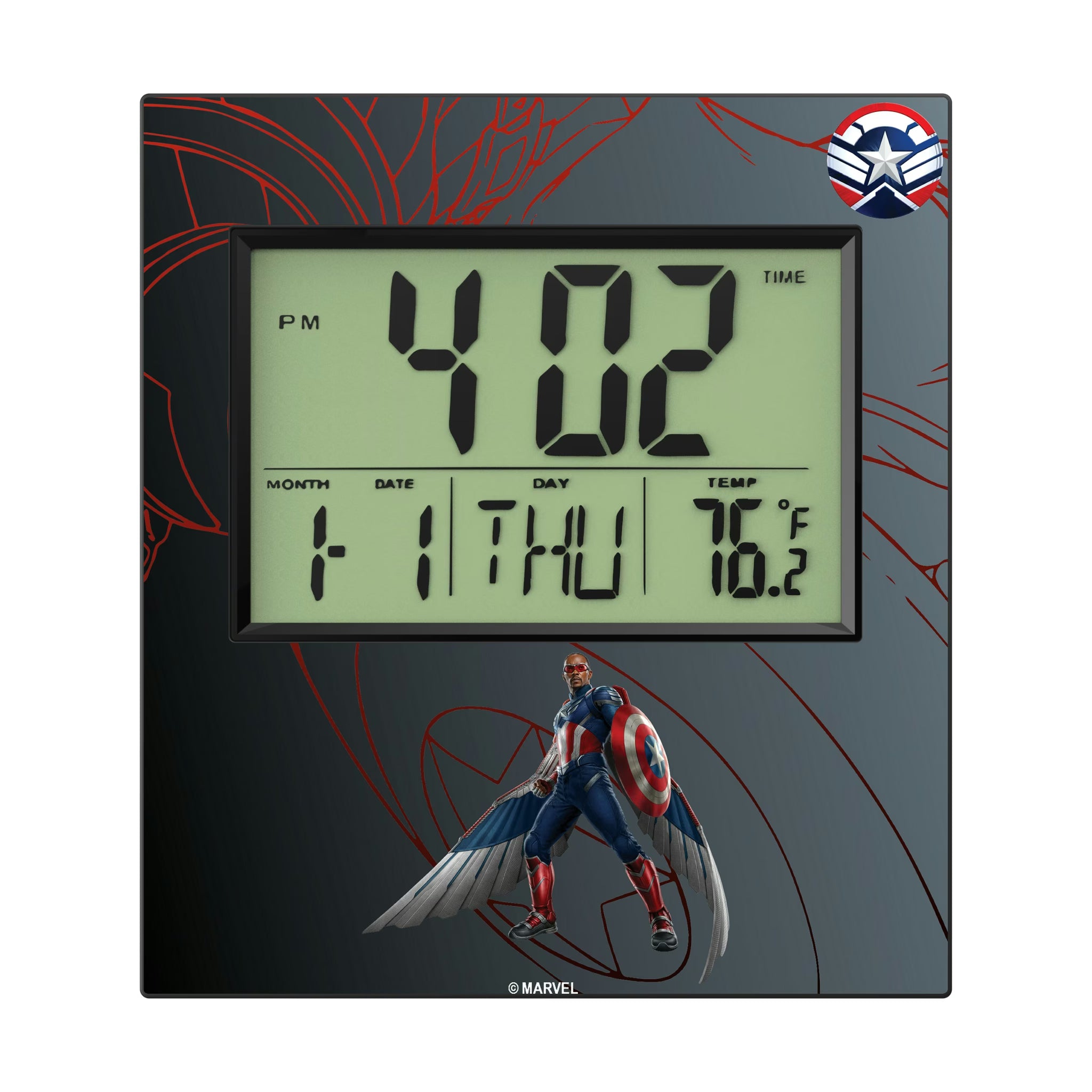 Marvel Avengers Sam Wilson Captain America MechLine Wall Clock