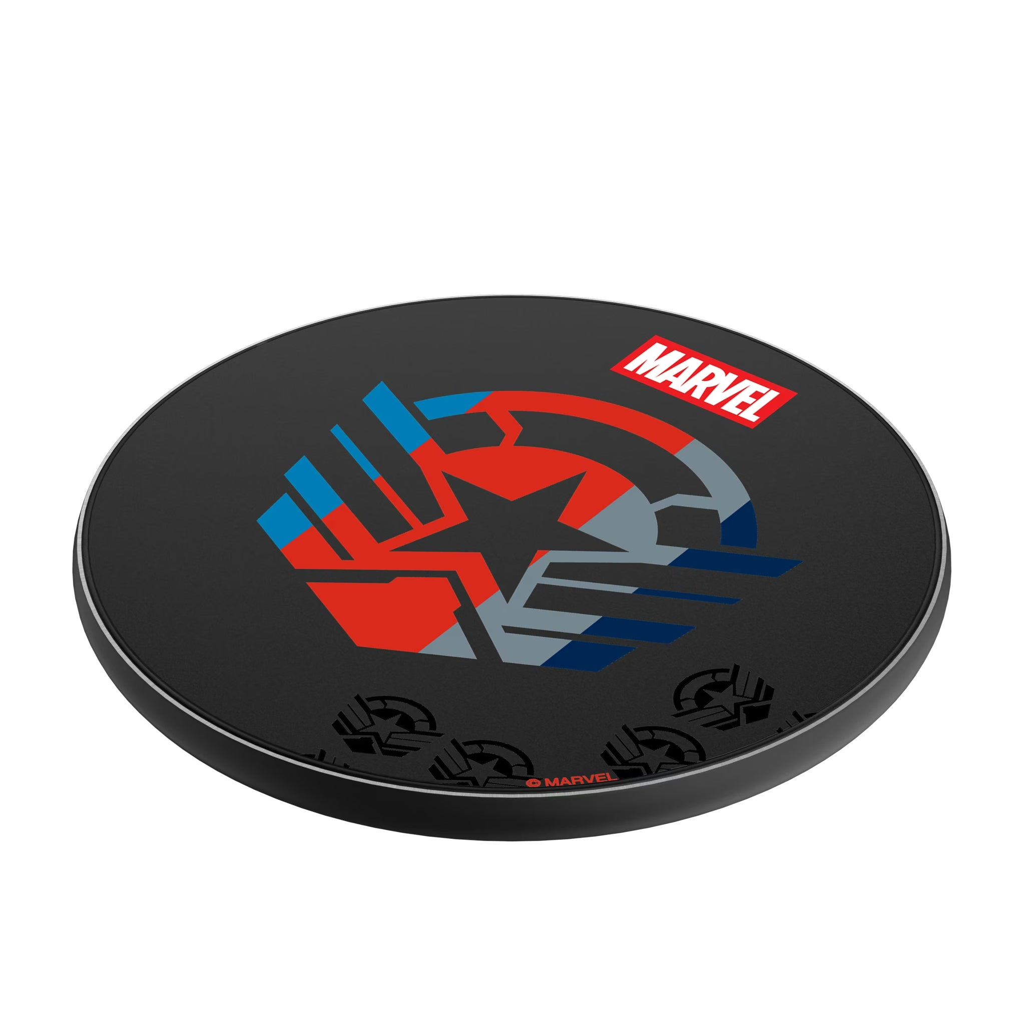 Marvel Avengers Sam Wilson Captain America Sigil 15-Watt Wireless Charger - Isometric View