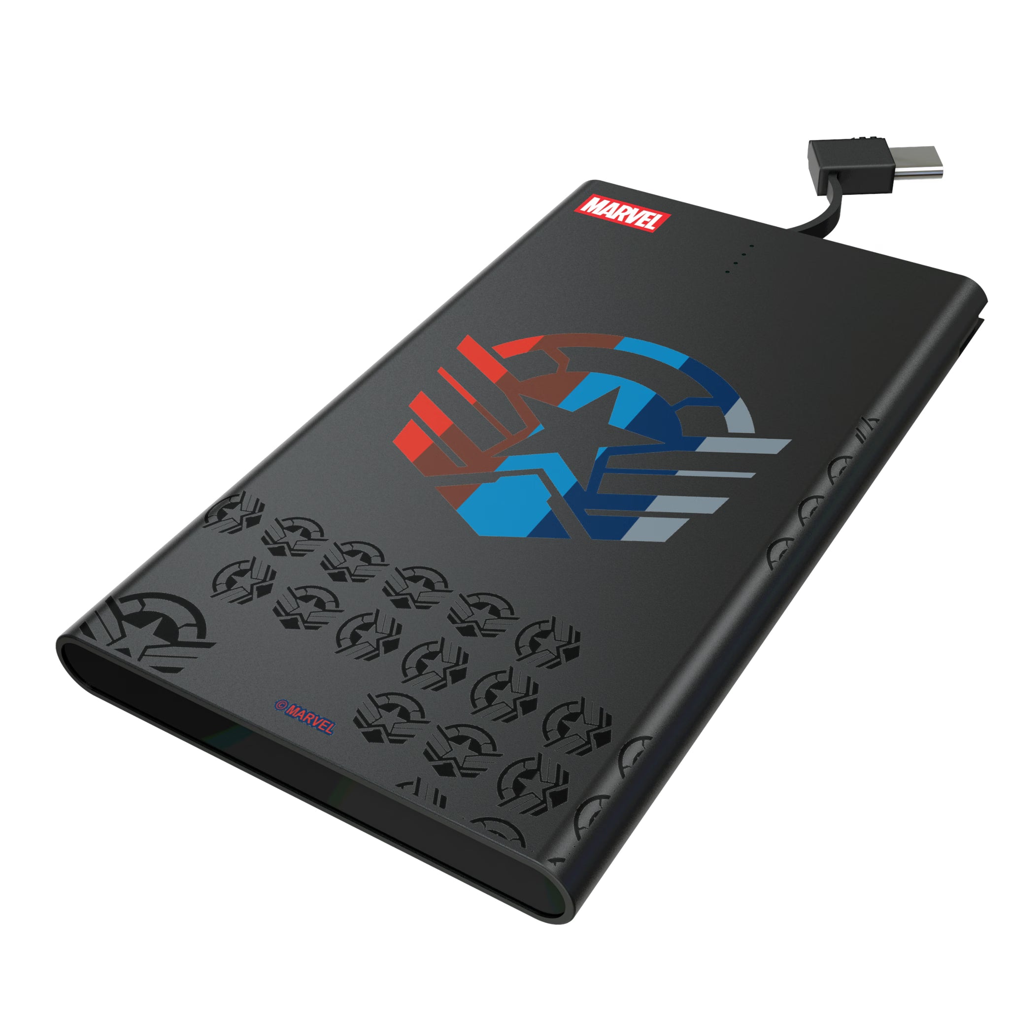 Marvel Avengers Sam Wilson Captain America Sigil 5000mAh Flat Powerbank