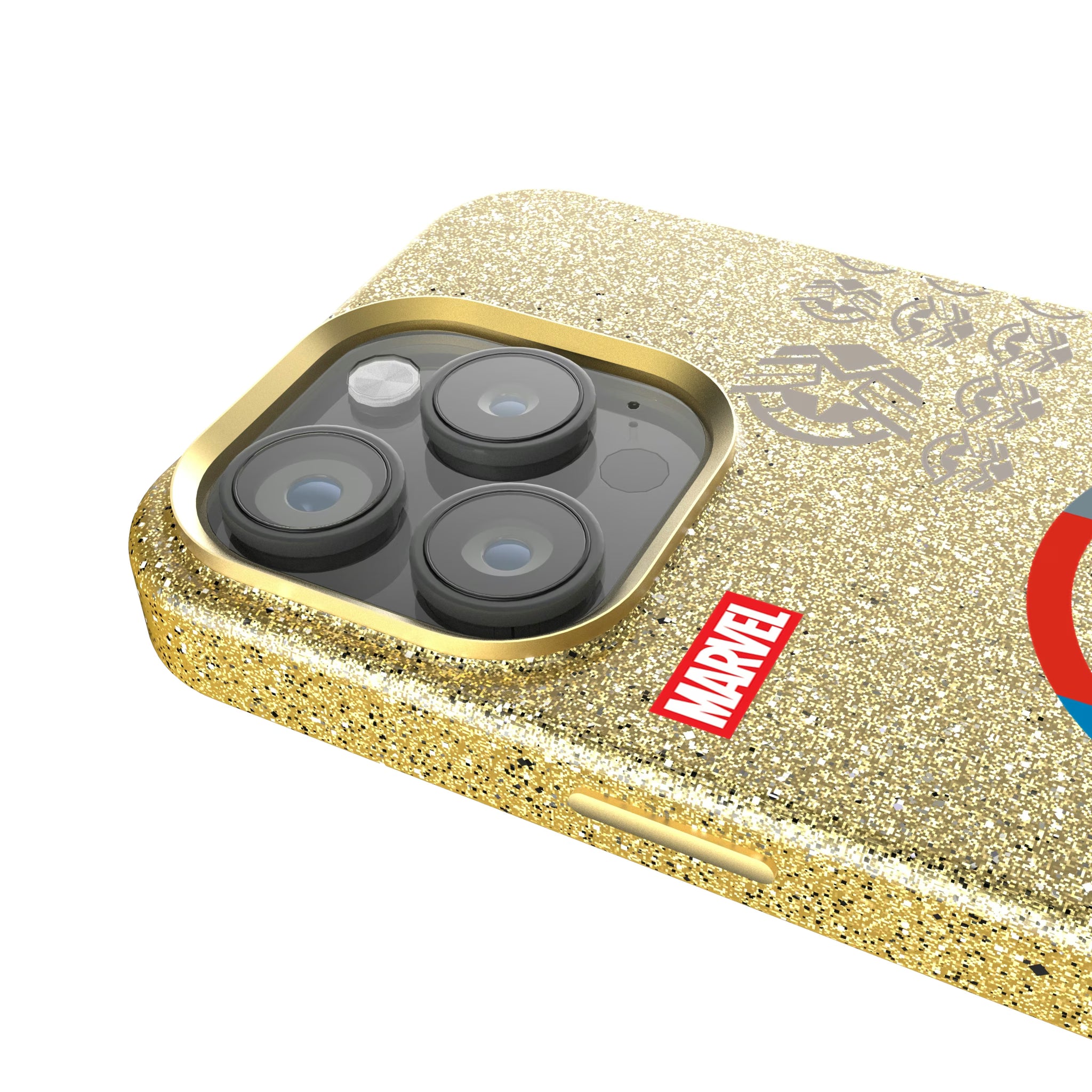 Marvel Avengers Sam Wilson Captain America Sigil iPhone Bling Phone Case for Apple iPhone - Detail