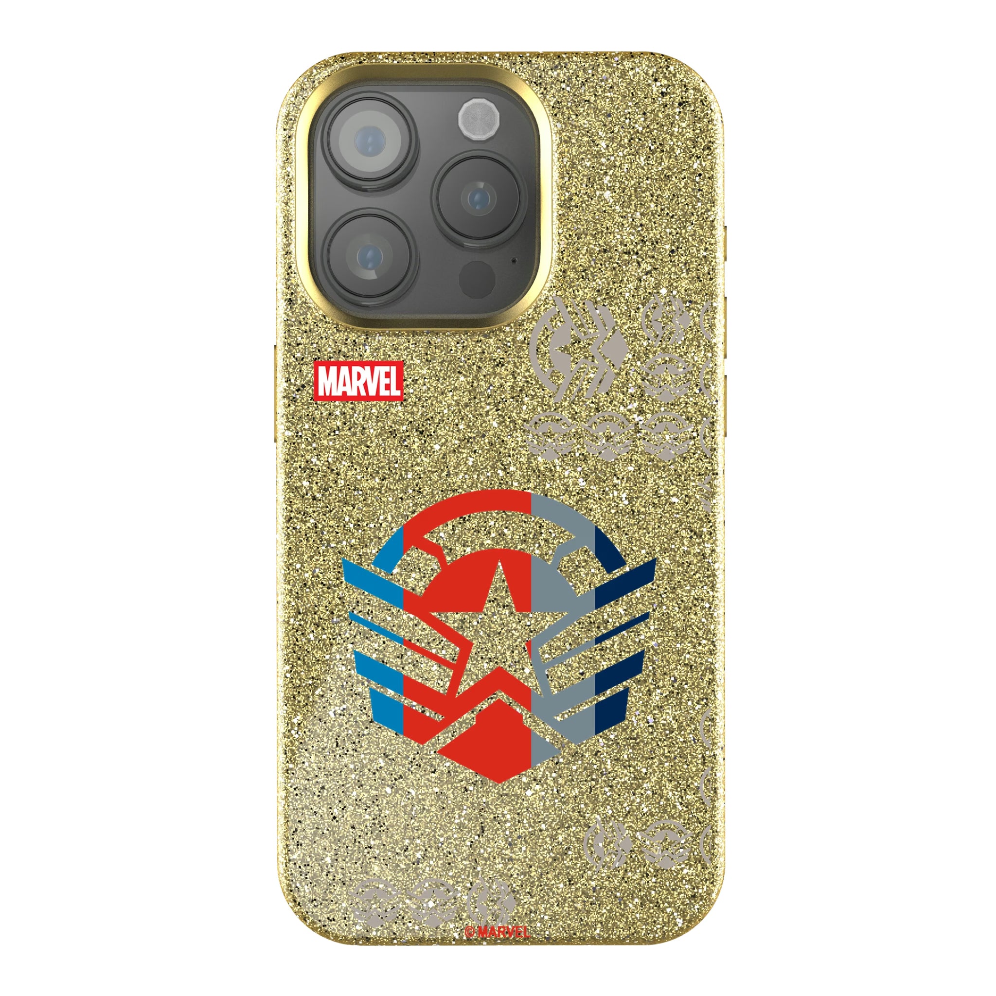 Marvel Avengers Sam Wilson Captain America Sigil iPhone Bling Phone Case for Apple iPhone