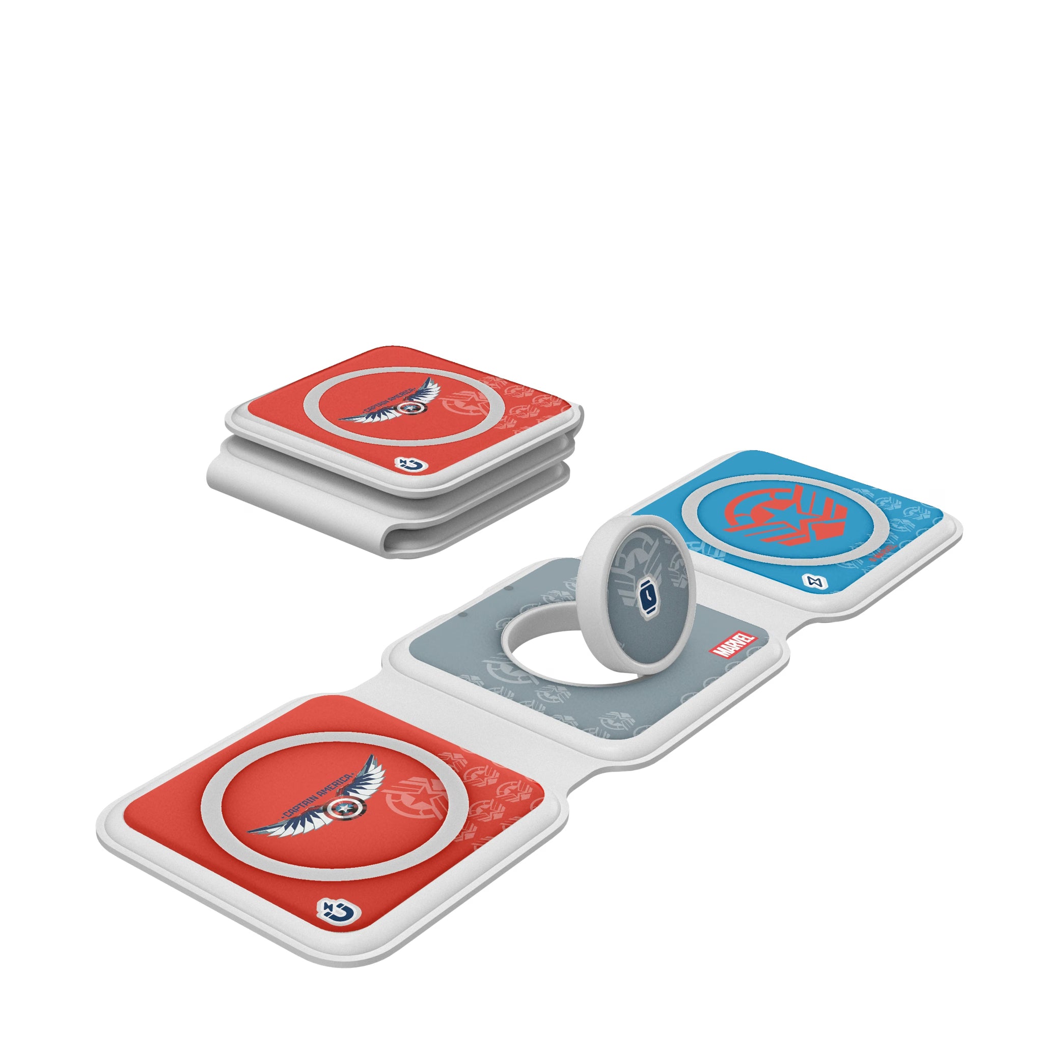 Marvel Avengers Sam Wilson Captain America Sigil Foldable 3 in 1 Charger