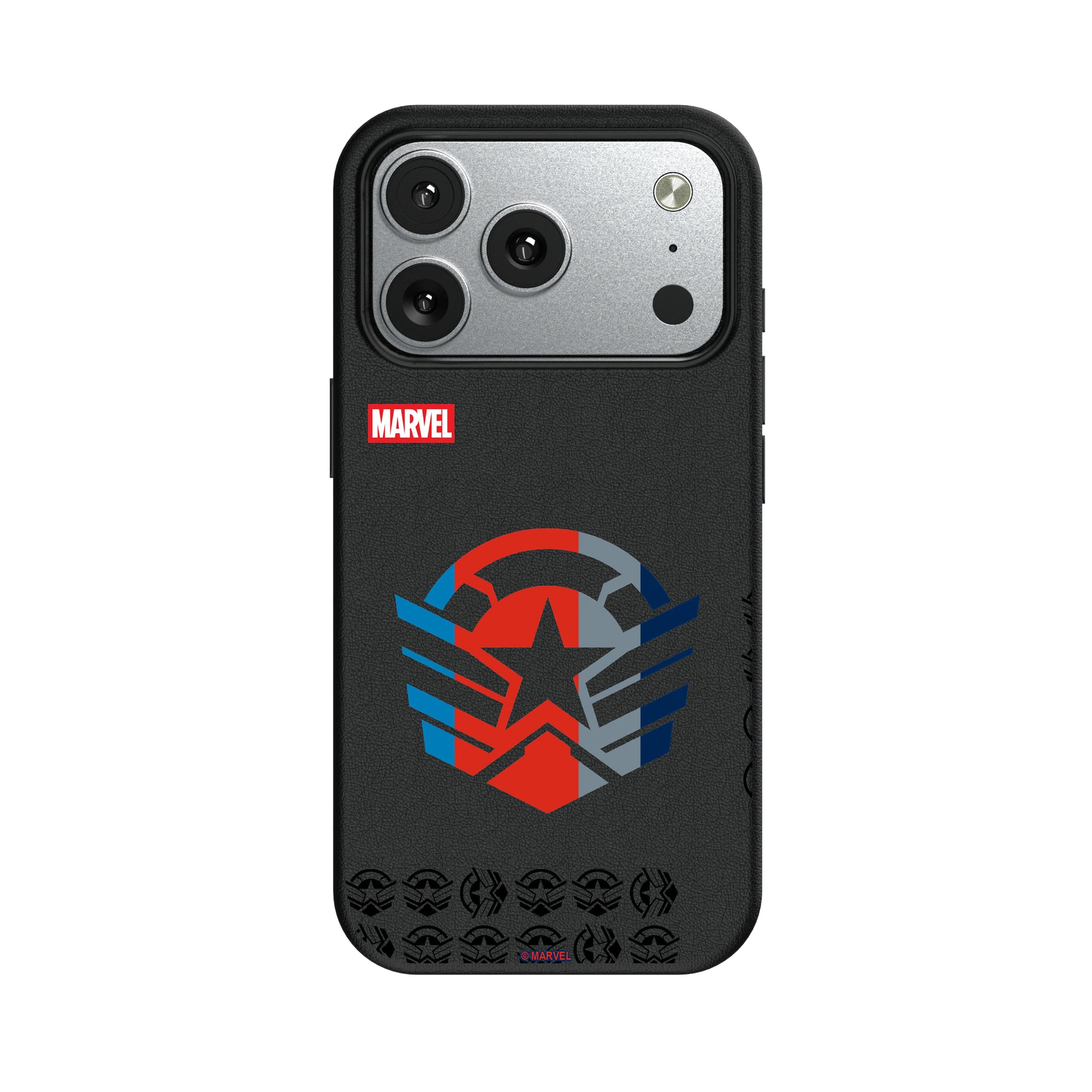 Marvel Avengers Sam Wilson Captain America Sigil iPhone MagSafe Compatible Phone Case for Apple iPhone#Device_iPhone 17 Pro
