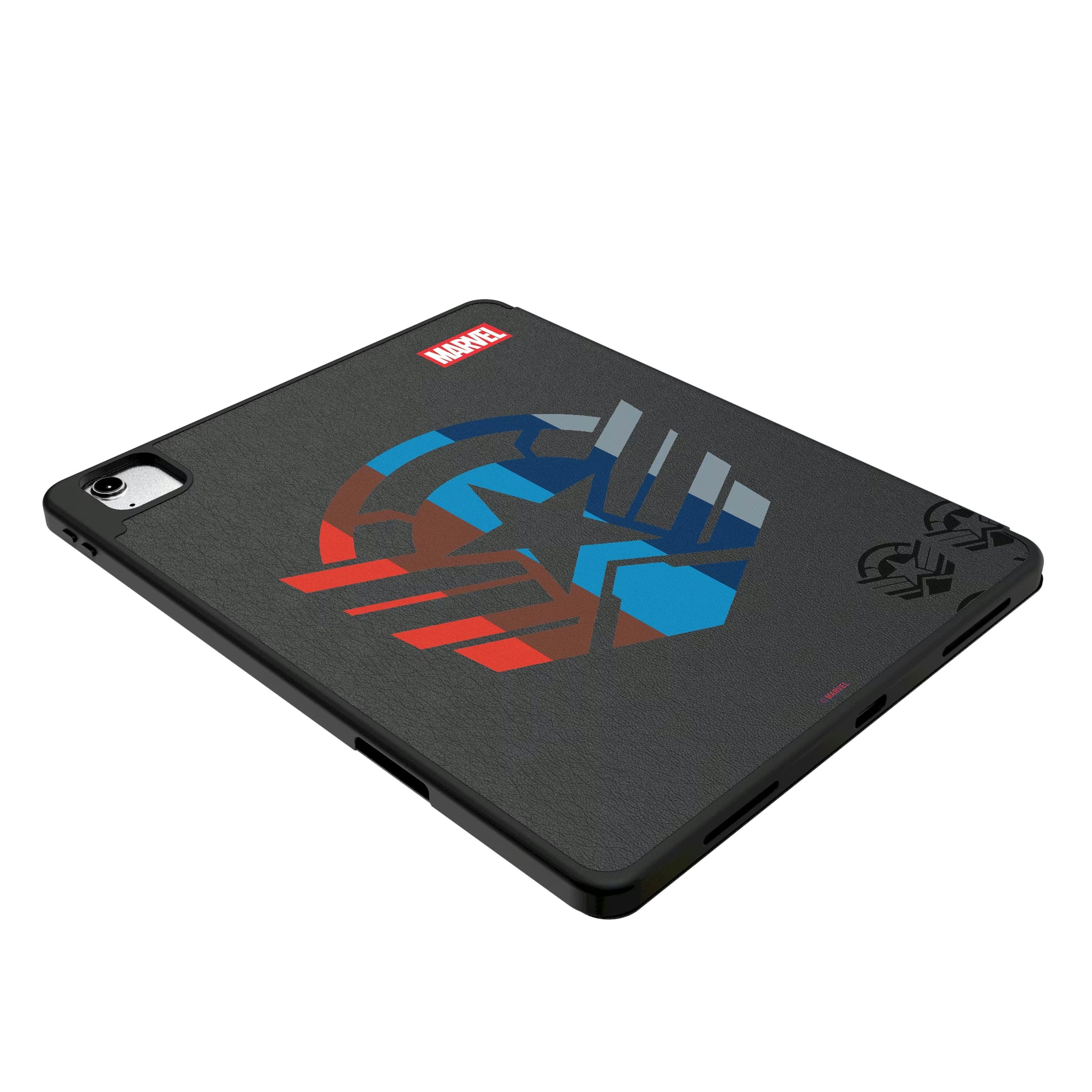 Marvel Avengers Sam Wilson Captain America Sigil iPad Tablet Case for Apple iPad - Isometric View