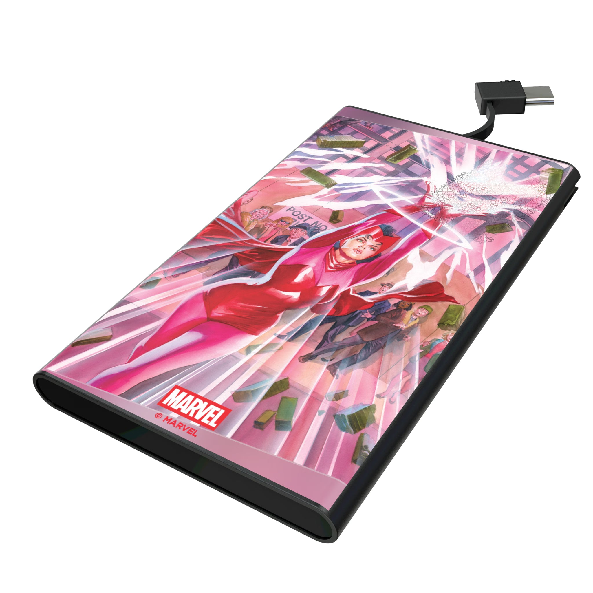 Marvel Avengers Scarlet Witch Cover Art 5000mAh Flat Powerbank