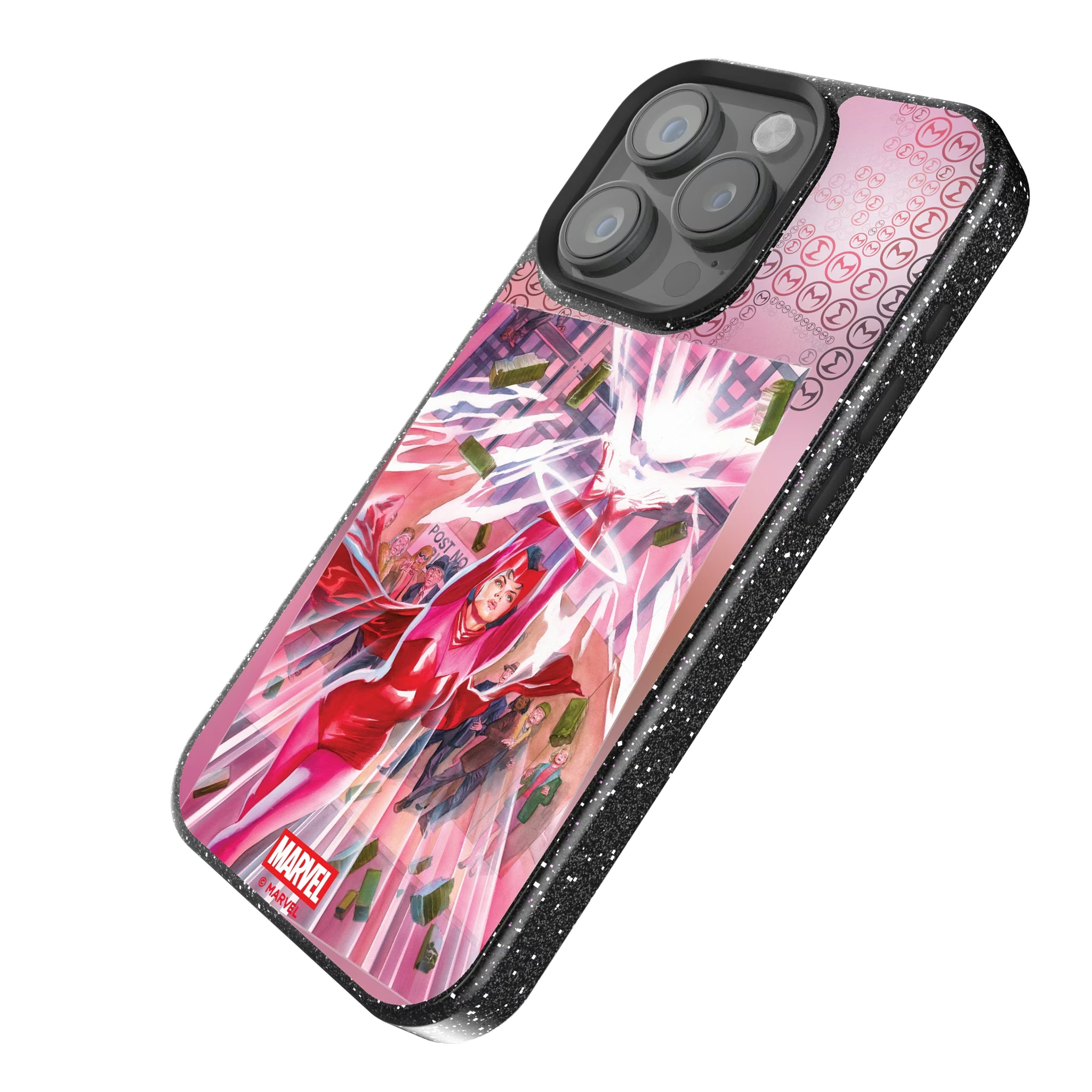 Marvel Avengers Scarlet Witch Cover Art iPhone Bling Phone Case for Apple iPhone - Isometric View