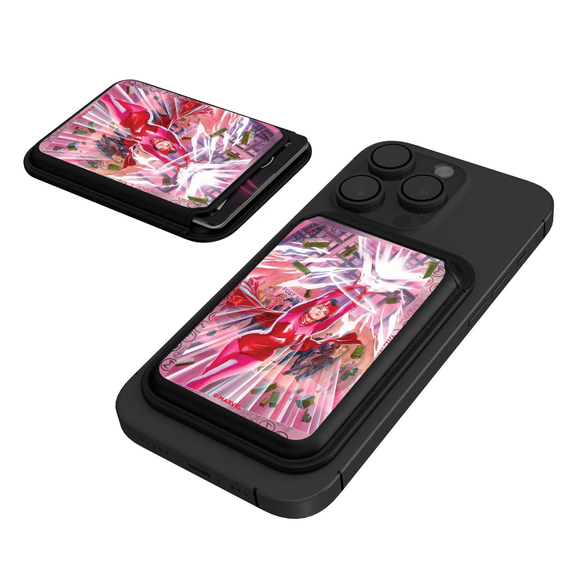 Marvel Avengers Scarlet Witch Cover Art Black Magnetic Credit Card Wallet