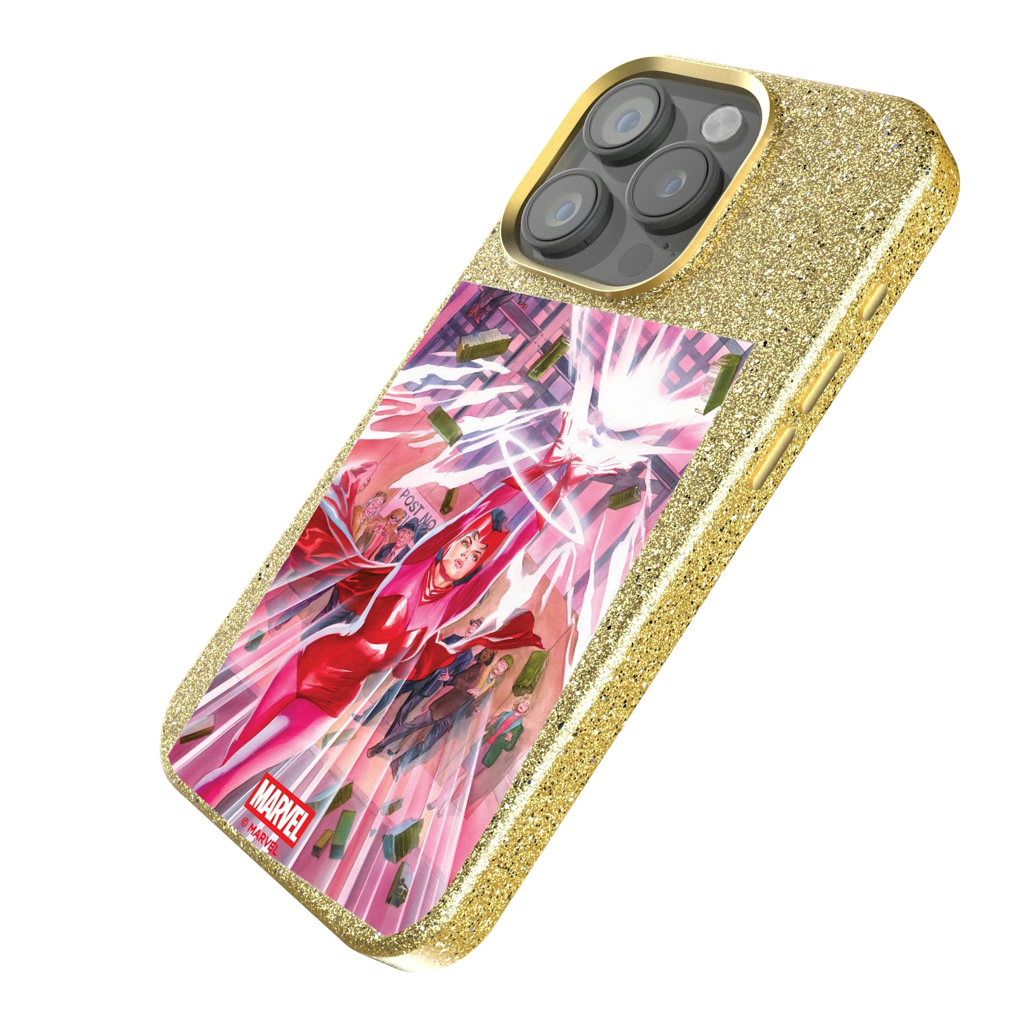 Marvel Avengers Scarlet Witch Cover Art iPhone Bling Phone Case for Apple iPhone - Isometric View