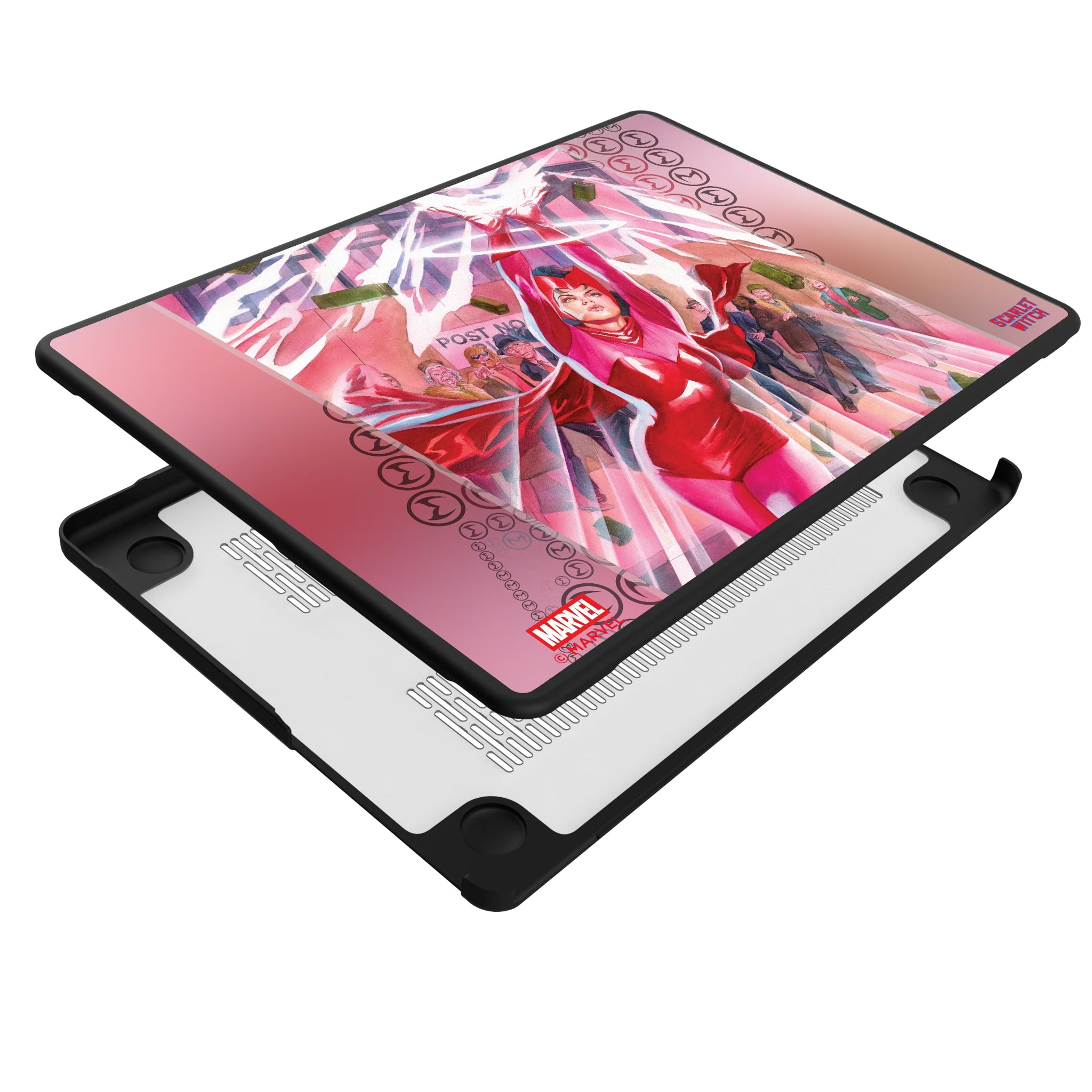 Marvel Avengers Scarlet Witch Cover Art MacBook Laptop Case for Apple MacBook - Isometric View#Device_MacBook Pro (14-inch, 2021) / MacBook Pro (14-inch, 2023) / MacBook Pro (14-inch, 2024)