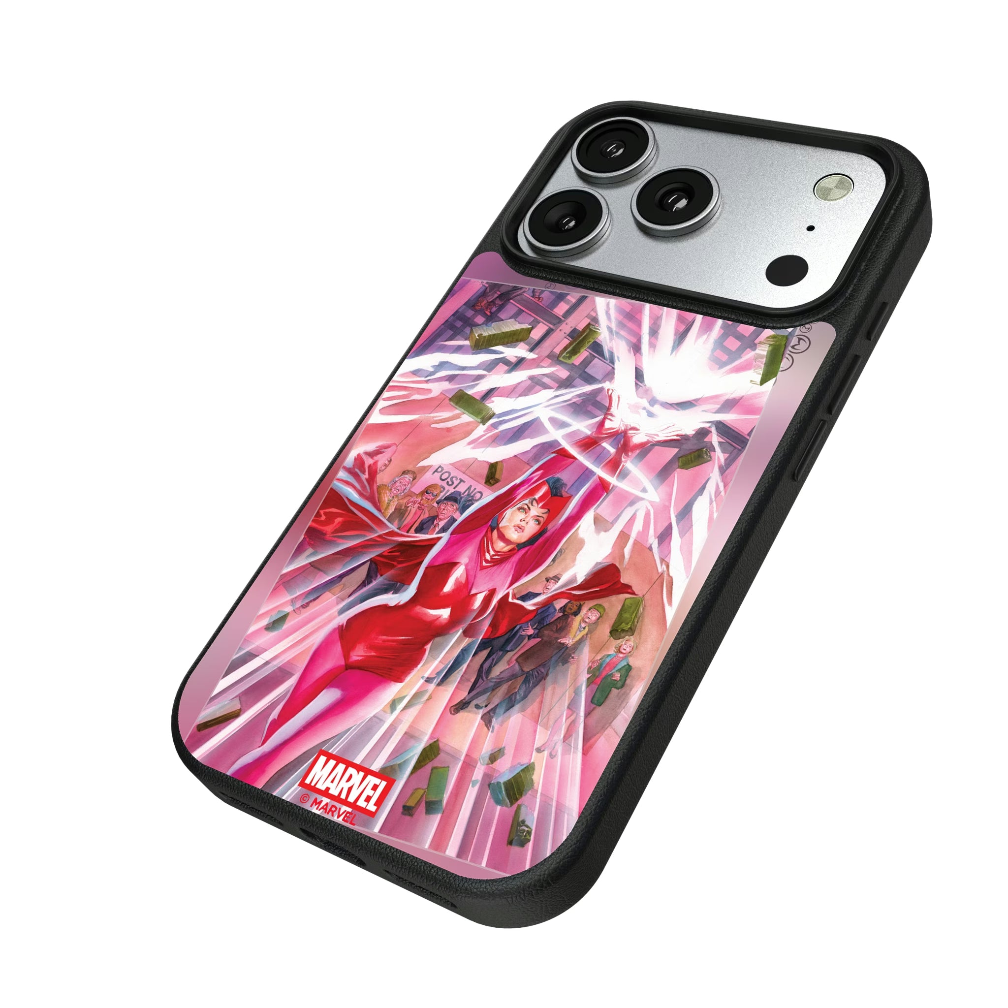 Marvel Avengers Scarlet Witch Cover Art iPhone MagSafe Compatible Phone Case for Apple iPhone - Isometric View#Device_iPhone 17 Pro