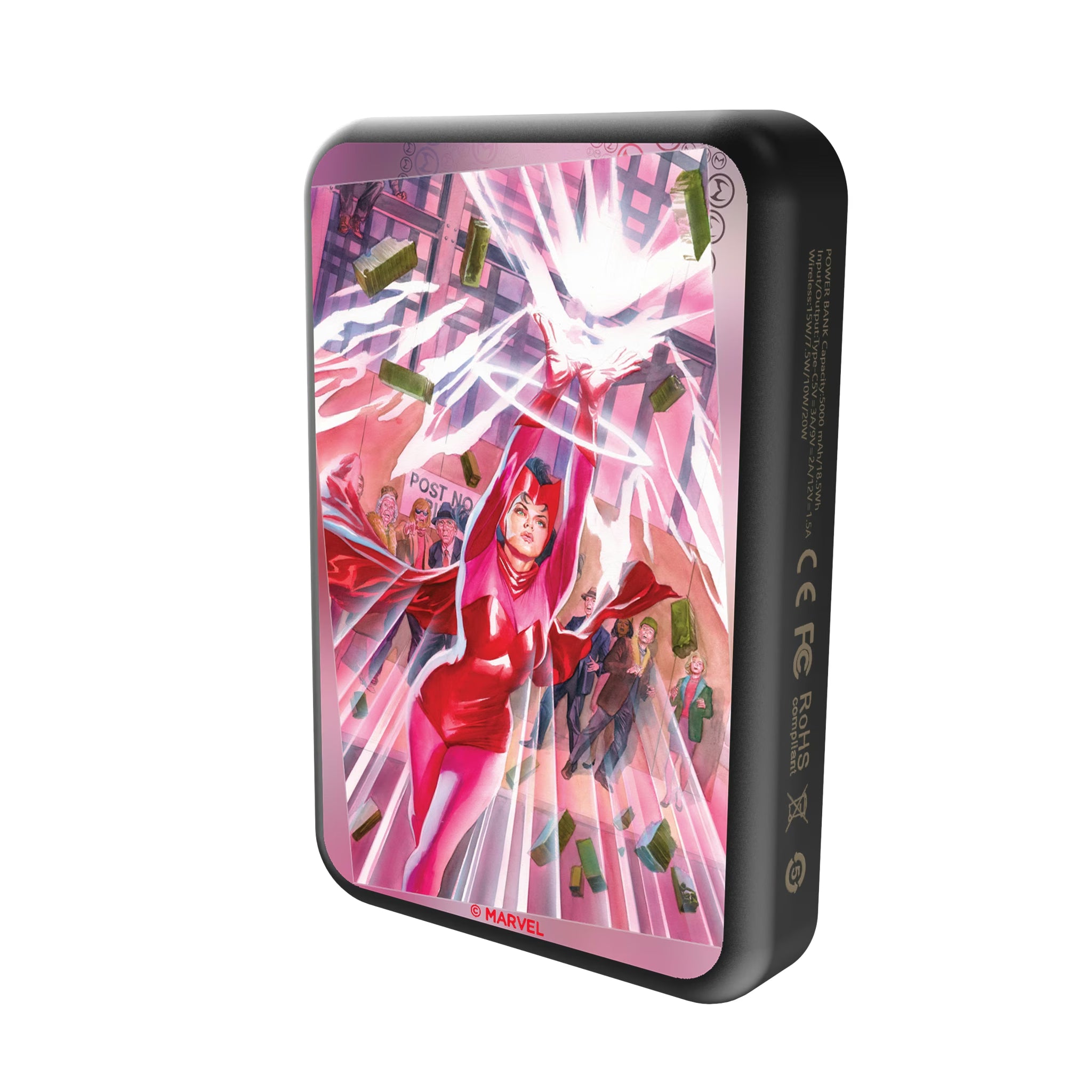 Marvel Avengers Scarlet Witch Cover Art Wireless Mag Power Bank