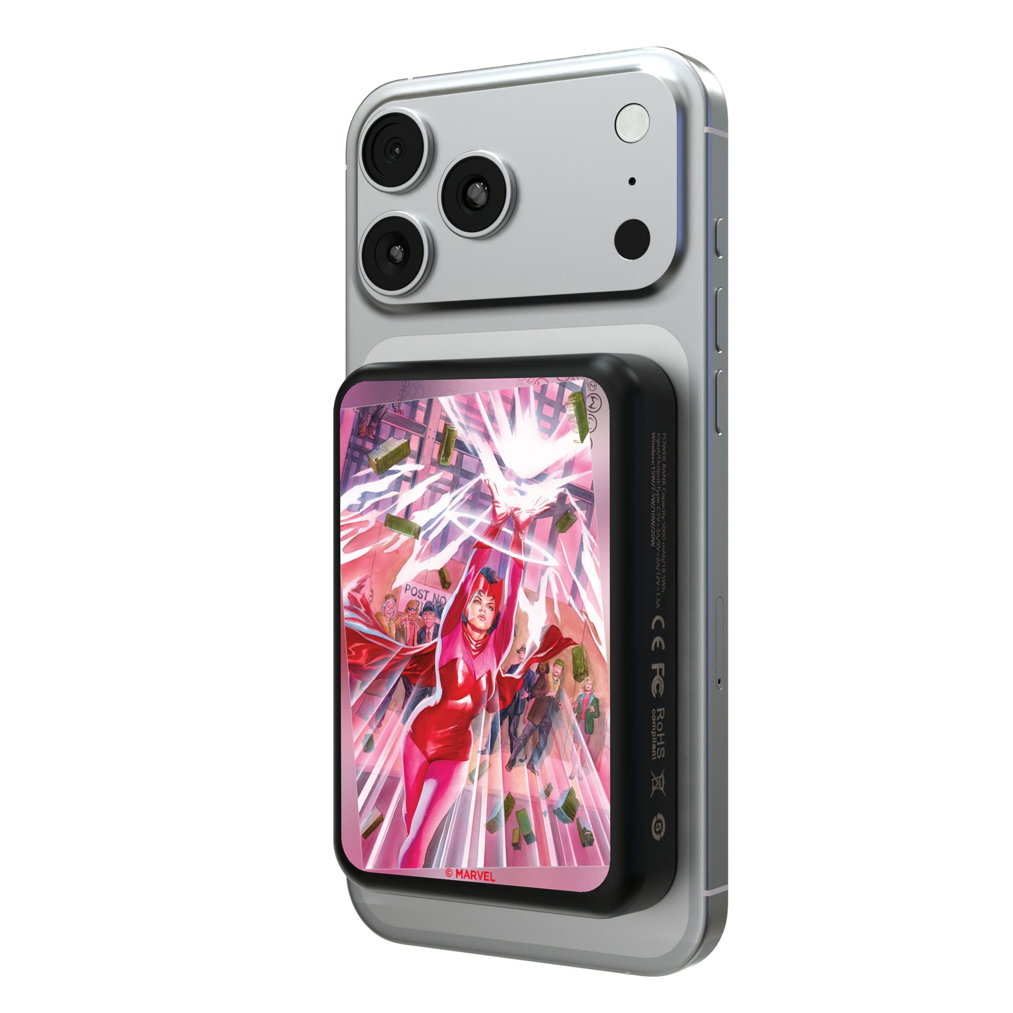 Marvel Avengers Scarlet Witch Cover Art Wireless Mag Power Bank