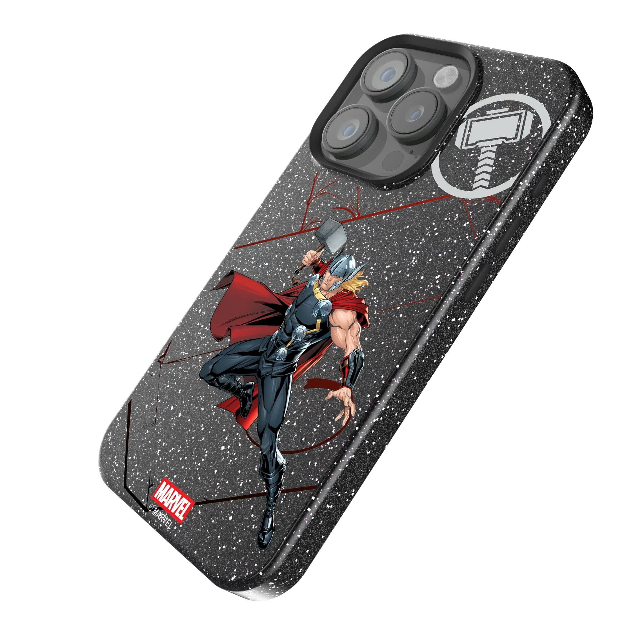 Marvel Avengers Thor MechLine iPhone Bling Phone Case for Apple iPhone - Isometric View