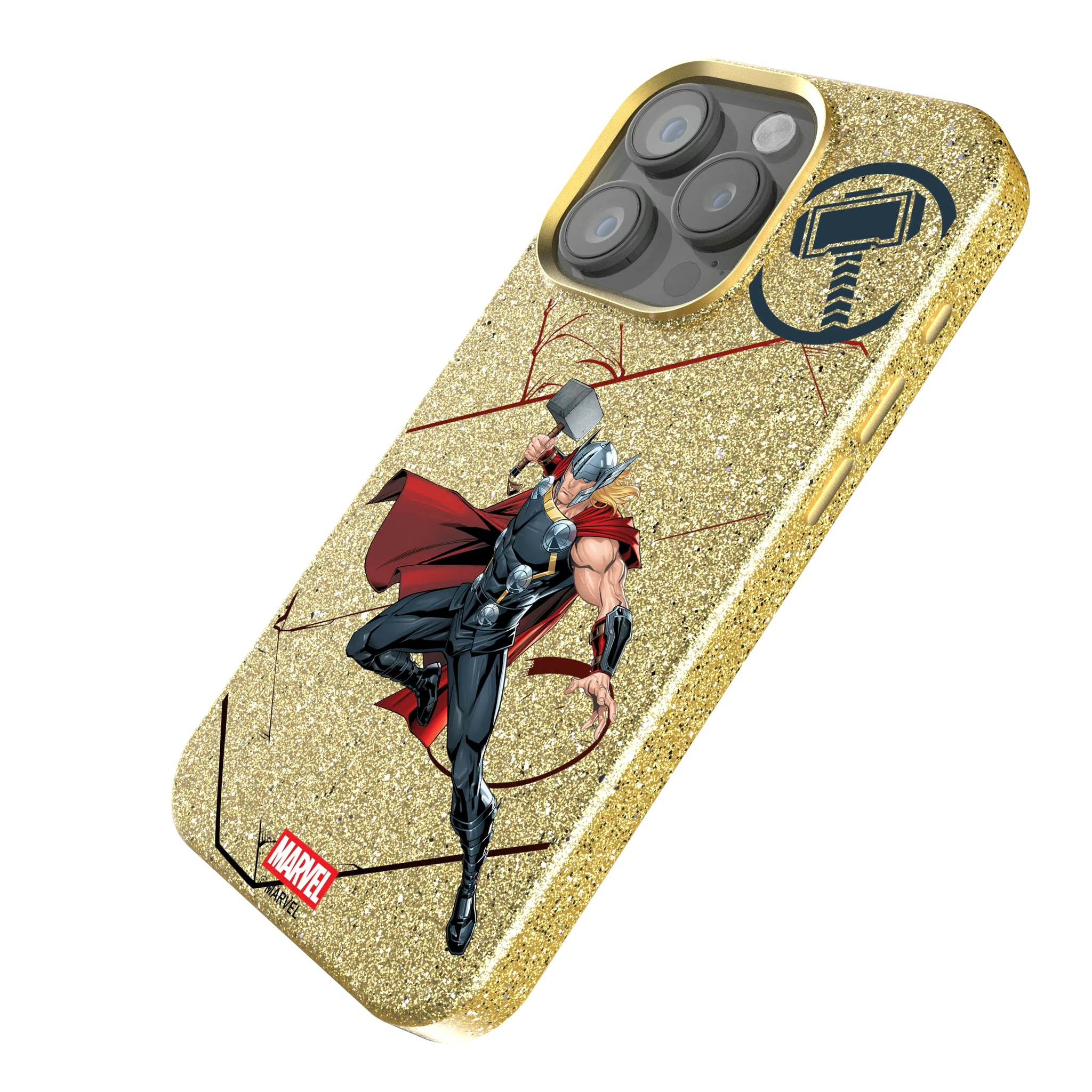 Marvel Avengers Thor MechLine iPhone Bling Phone Case for Apple iPhone - Isometric View