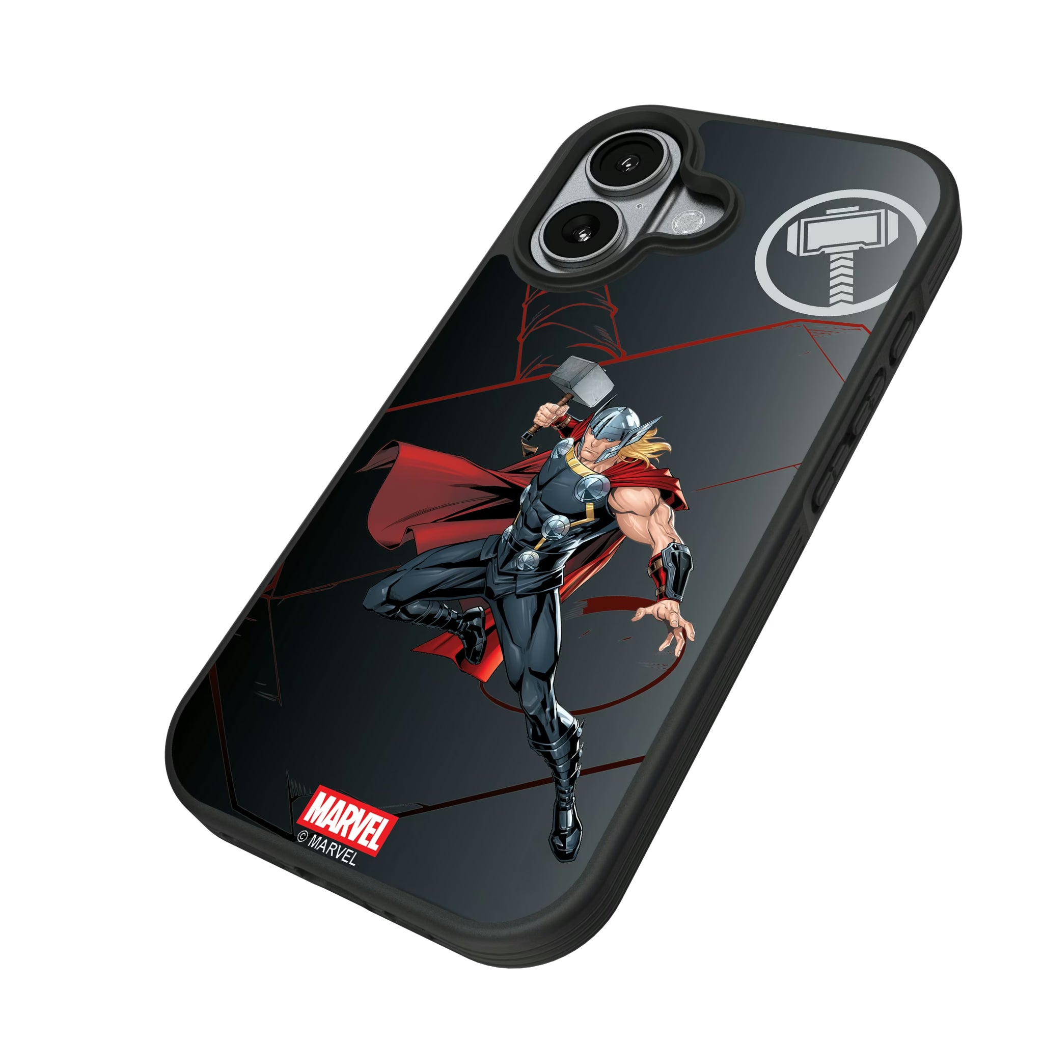 Marvel Avengers Thor MechLine iPhone Bump Phone Case for Apple iPhone - Isometric View#Device_iPhone 17
