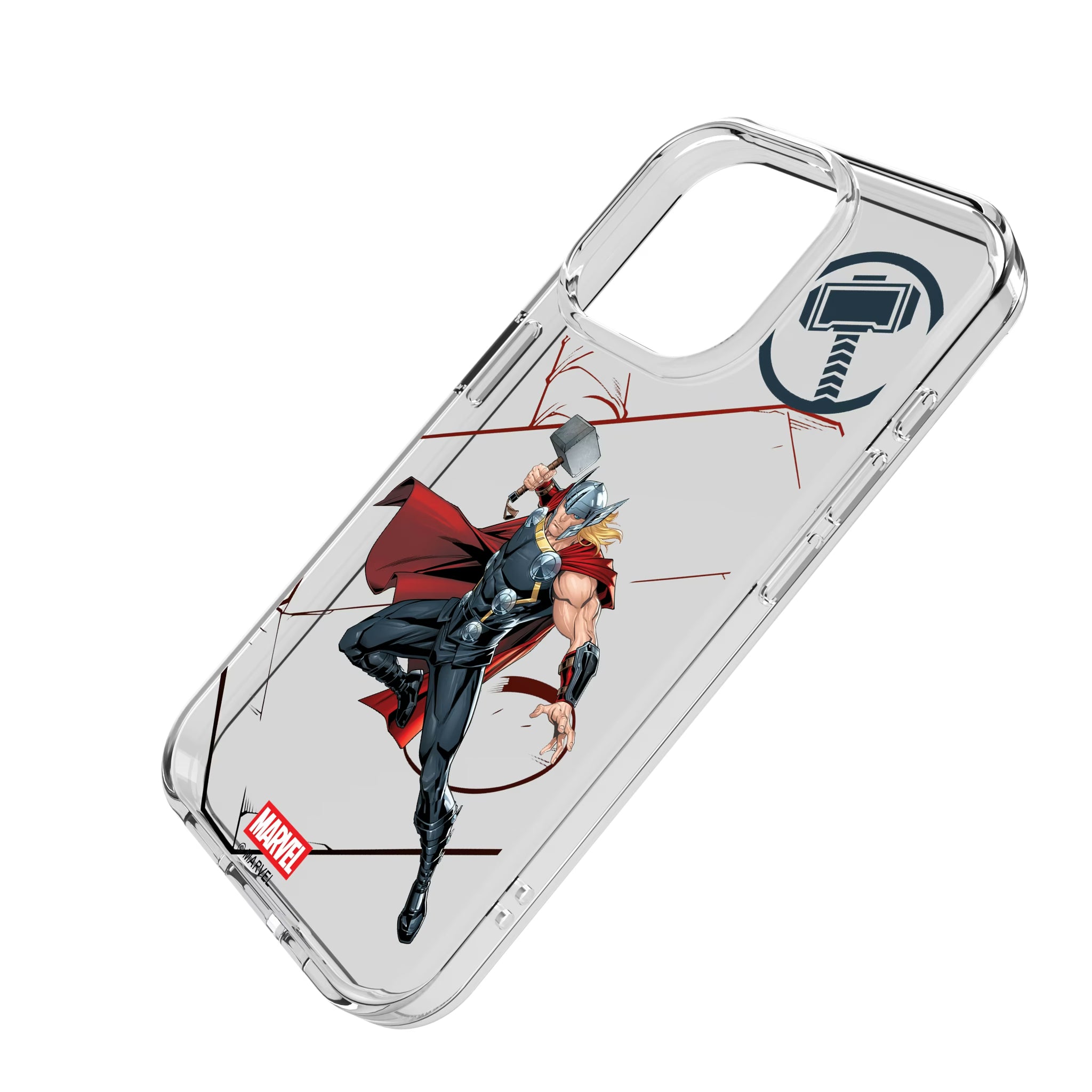 Marvel Avengers Thor MechLine iPhone Clear Phone Case for Apple iPhone - Isometric View