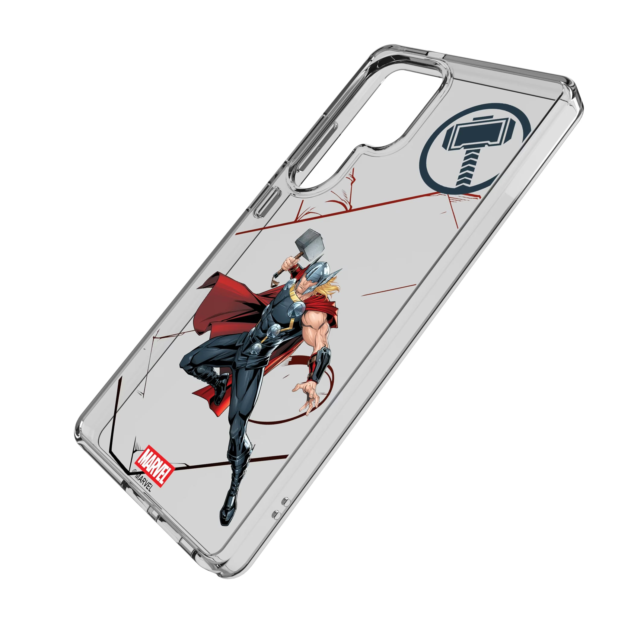 Marvel Avengers Thor MechLine Galaxy Clear Phone Case for Samsung Galaxy - Isometric View