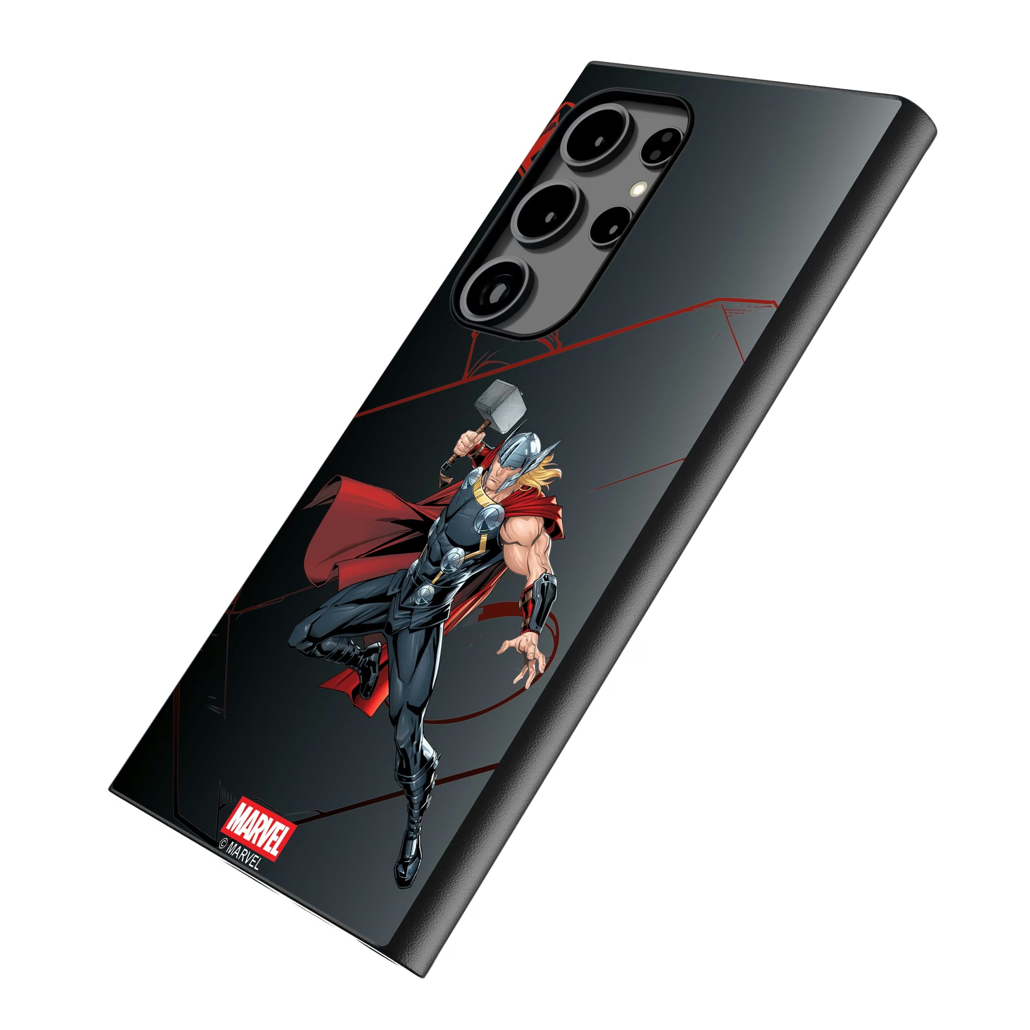 Marvel Avengers Thor MechLine Galaxy MagSafe Compatible Phone Case for Samsung Galaxy - Isometric View