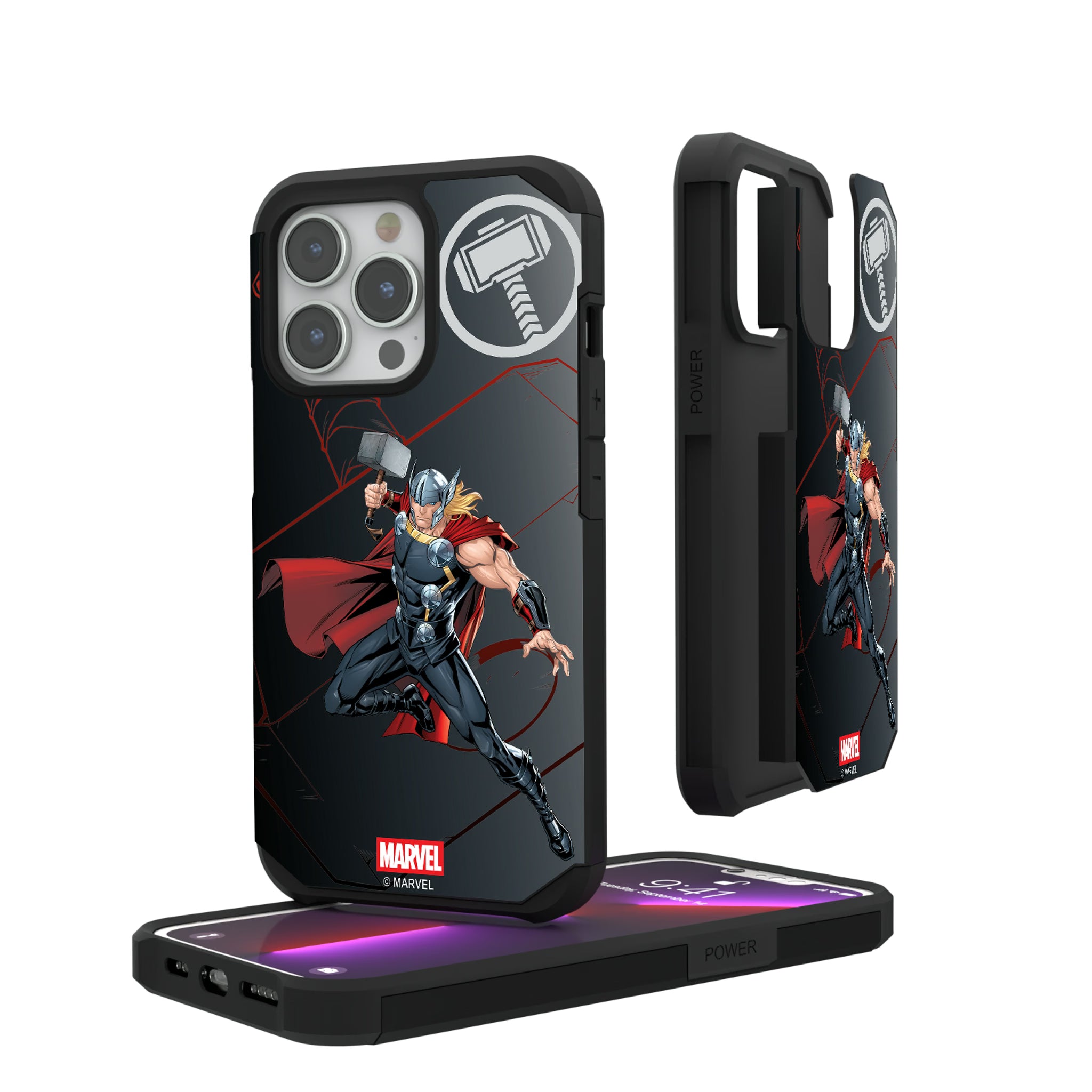 Marvel Avengers Thor MechLine iPhone Rugged Phone Case for Apple iPhone#Device_iPhone 13 Pro