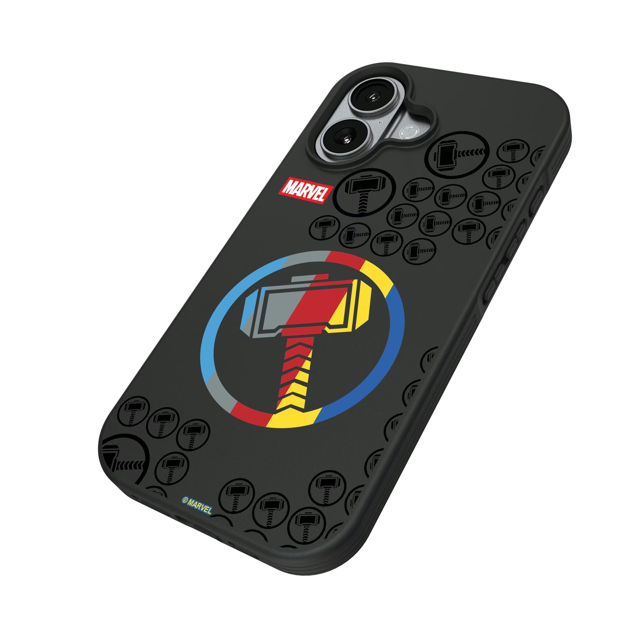 Marvel Avengers Thor Sigil iPhone Bump Phone Case for Apple iPhone - Isometric View#Device_iPhone 17