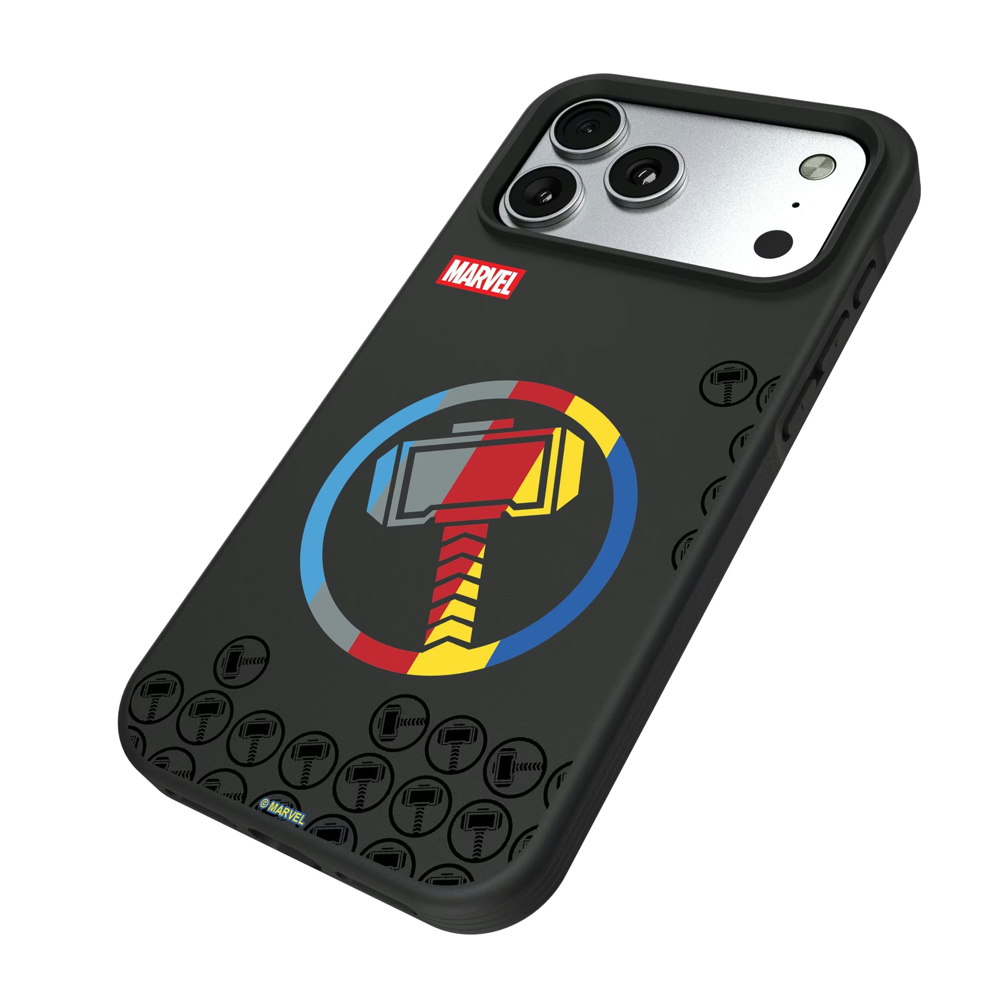 Marvel Avengers Thor Sigil iPhone Bump Phone Case for Apple iPhone - Isometric View#Device_iPhone 17 Pro Max