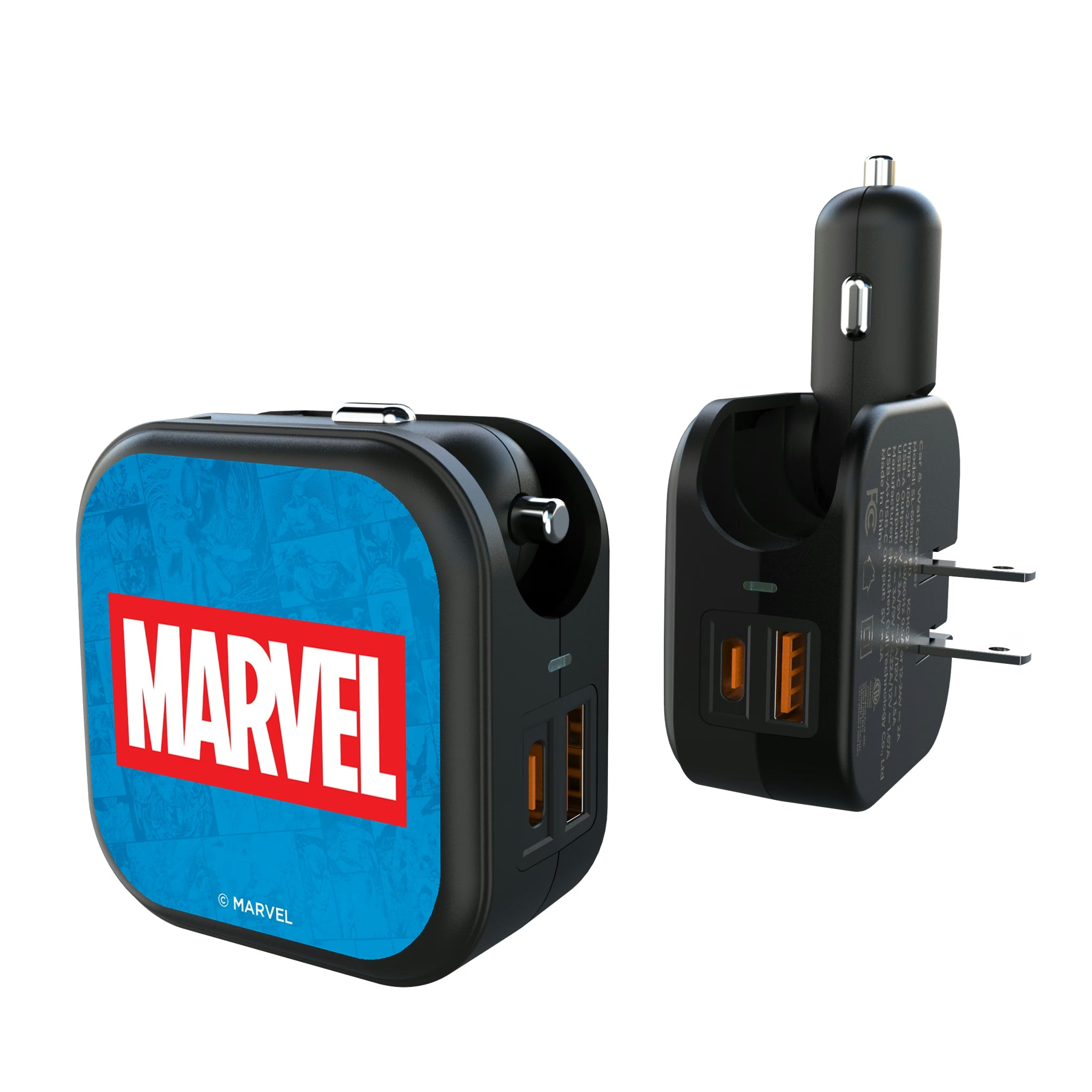 Marvel Comics Marvel Logo 2 in 1 USB A/C Charger