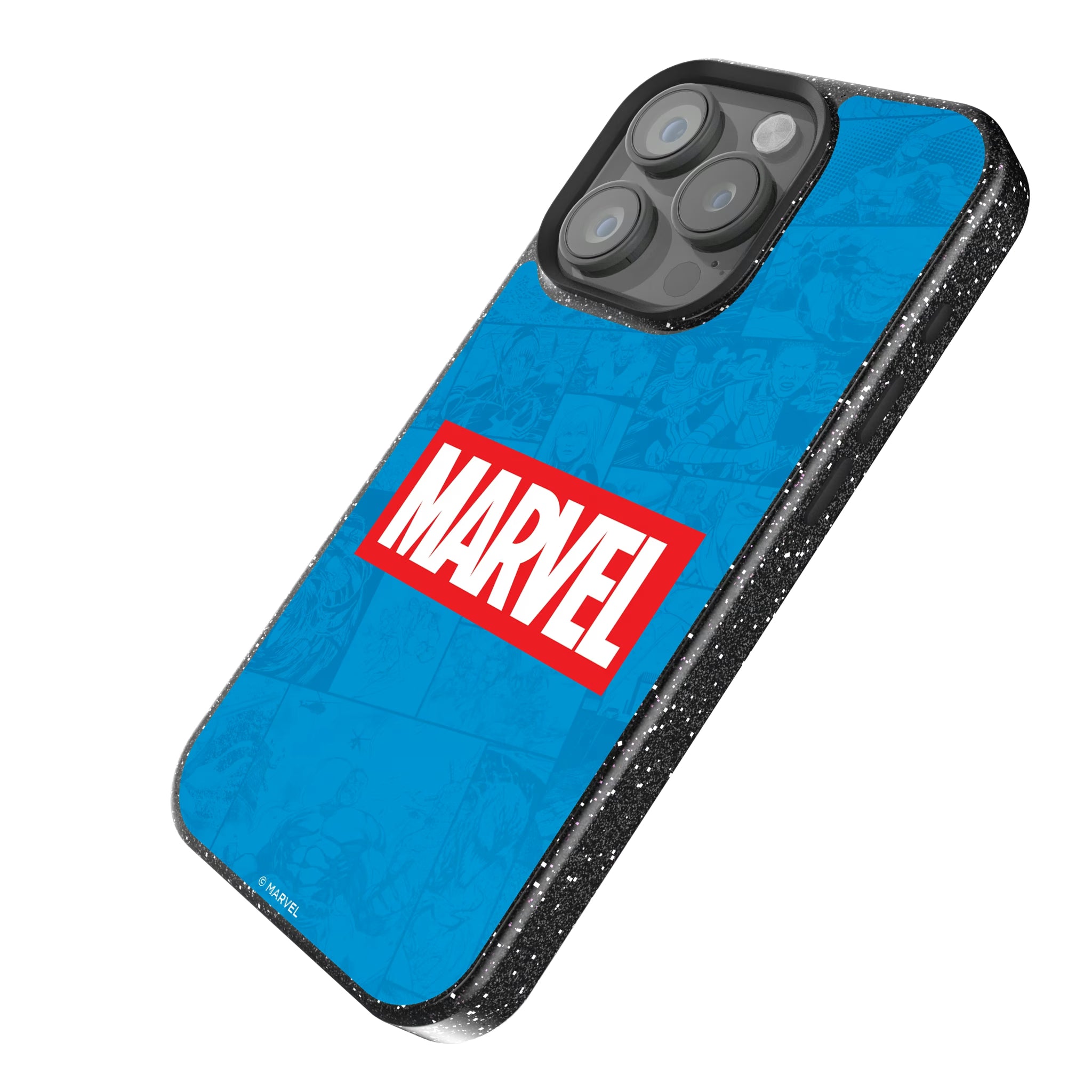 Marvel Comics Marvel Logo iPhone Bling Phone Case for Apple iPhone - Isometric View