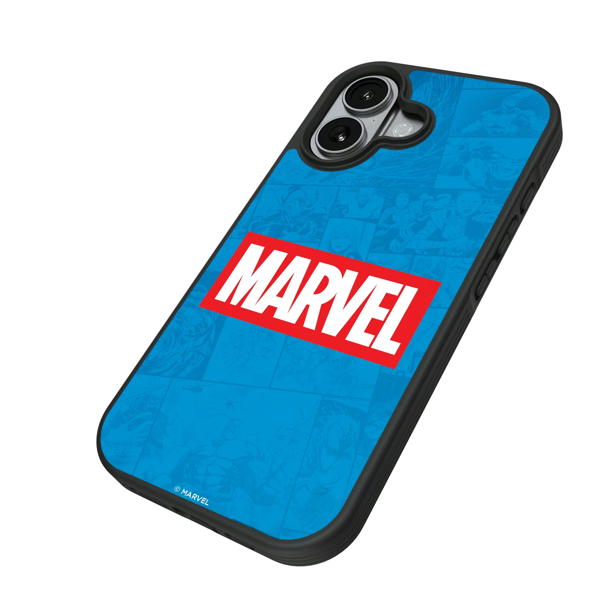 Marvel Comics Marvel Logo iPhone Bump Phone Case for Apple iPhone - Isometric View#Device_iPhone 17