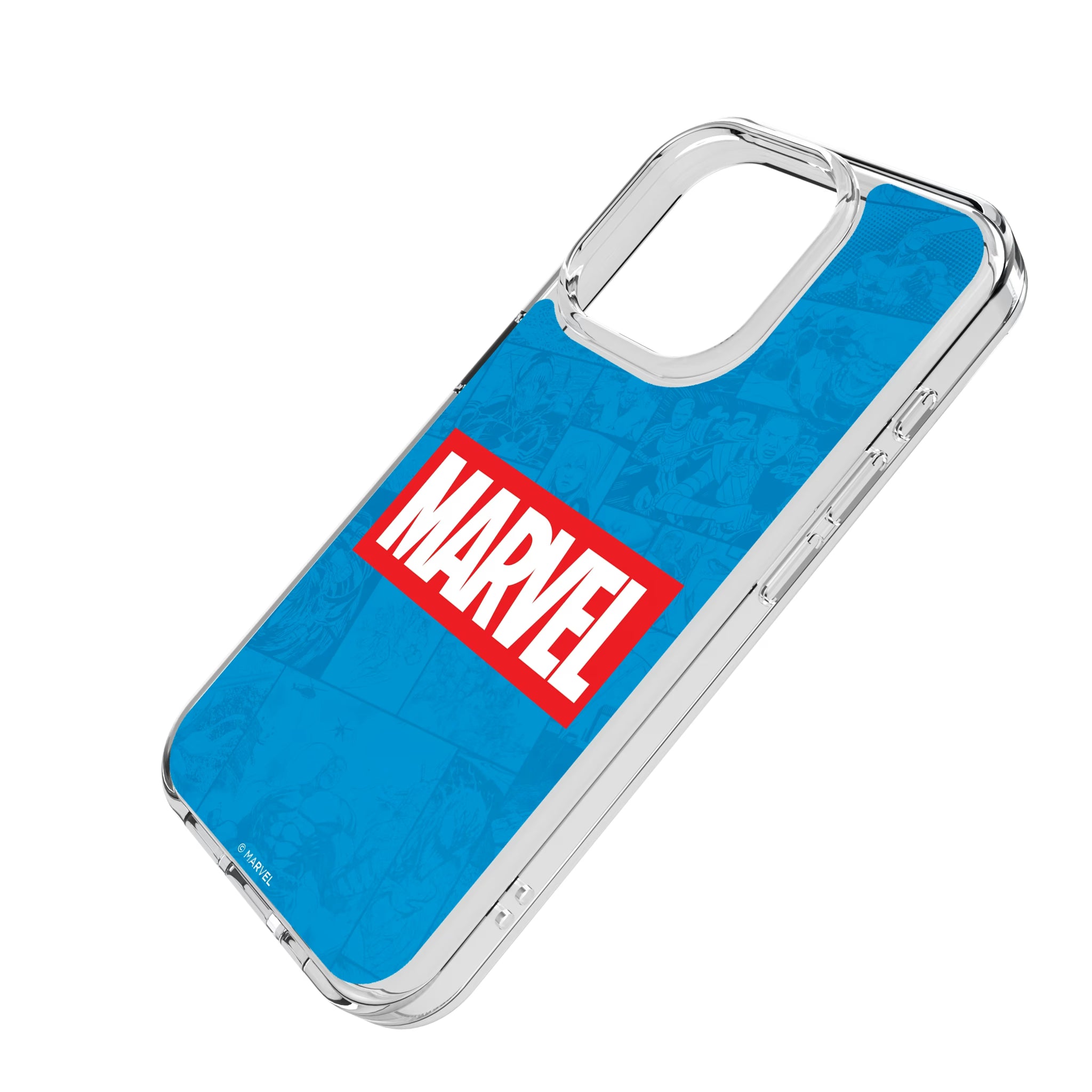 Marvel Comics Marvel Logo iPhone Clear Phone Case for Apple iPhone - Isometric View
