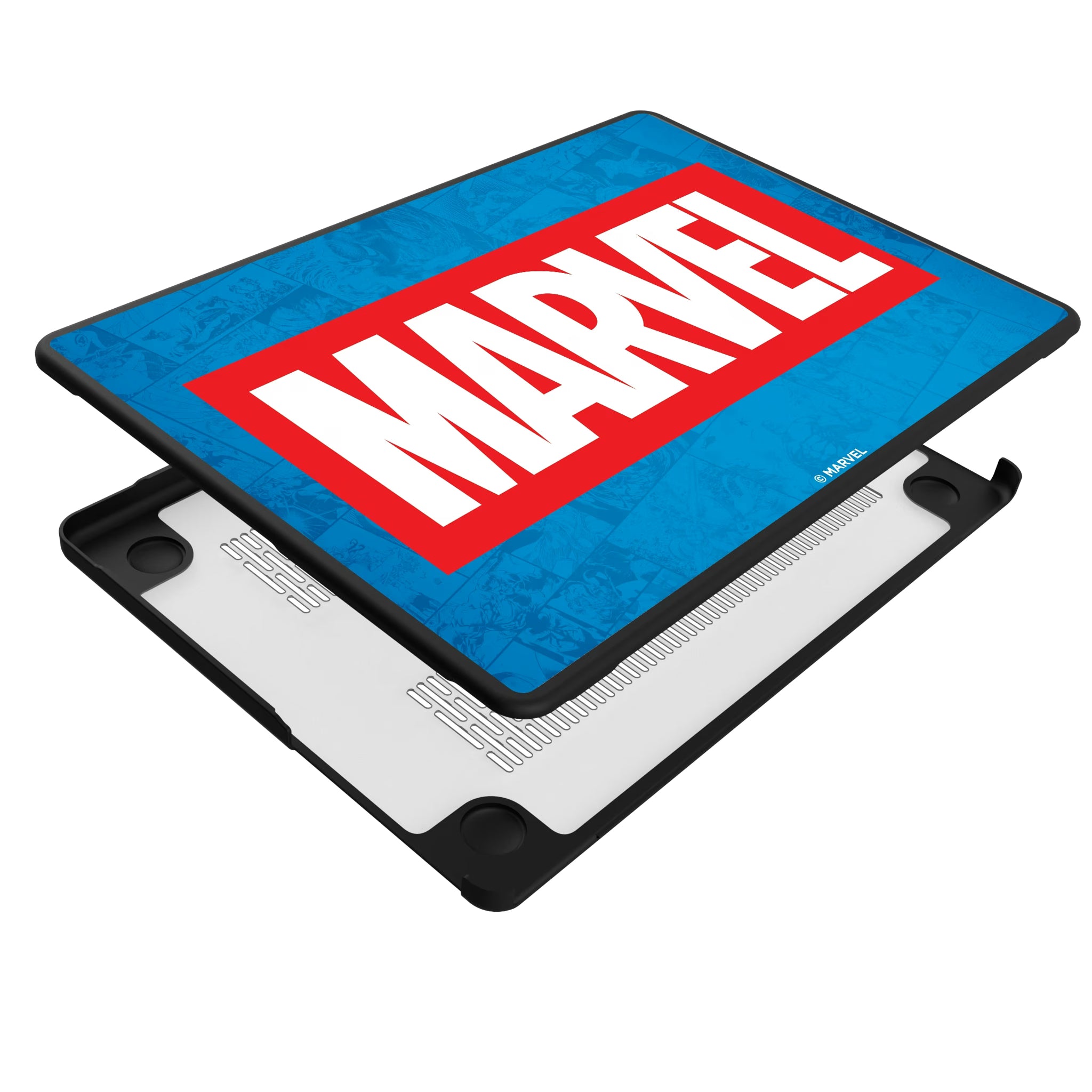 Marvel Comics Marvel Logo MacBook Laptop Case for Apple MacBook - Isometric View#Device_MacBook Pro (14-inch, 2021) / MacBook Pro (14-inch, 2023) / MacBook Pro (14-inch, 2024)