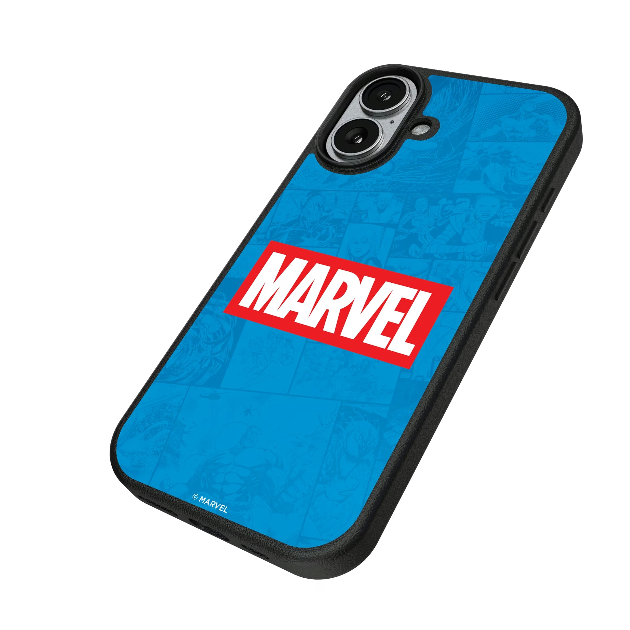 Marvel Comics Marvel Logo iPhone MagSafe Compatible Phone Case for Apple iPhone - Isometric View#Device_iPhone 17