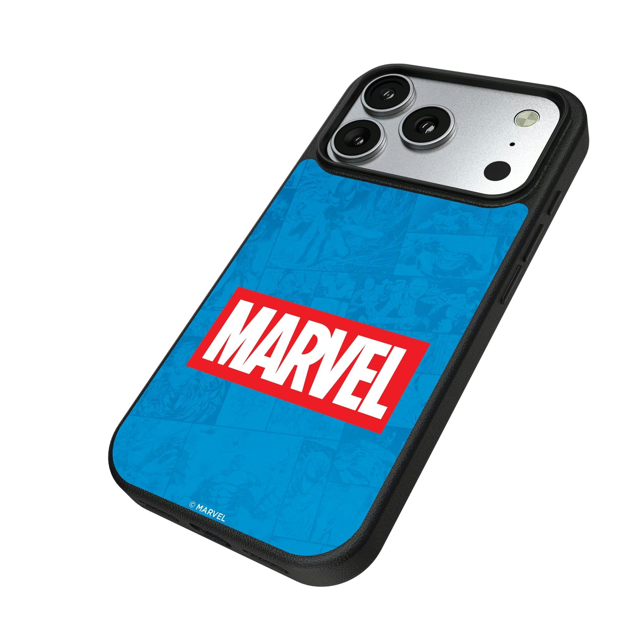 Marvel Comics Marvel Logo iPhone MagSafe Compatible Phone Case for Apple iPhone - Isometric View#Device_iPhone 17 Pro