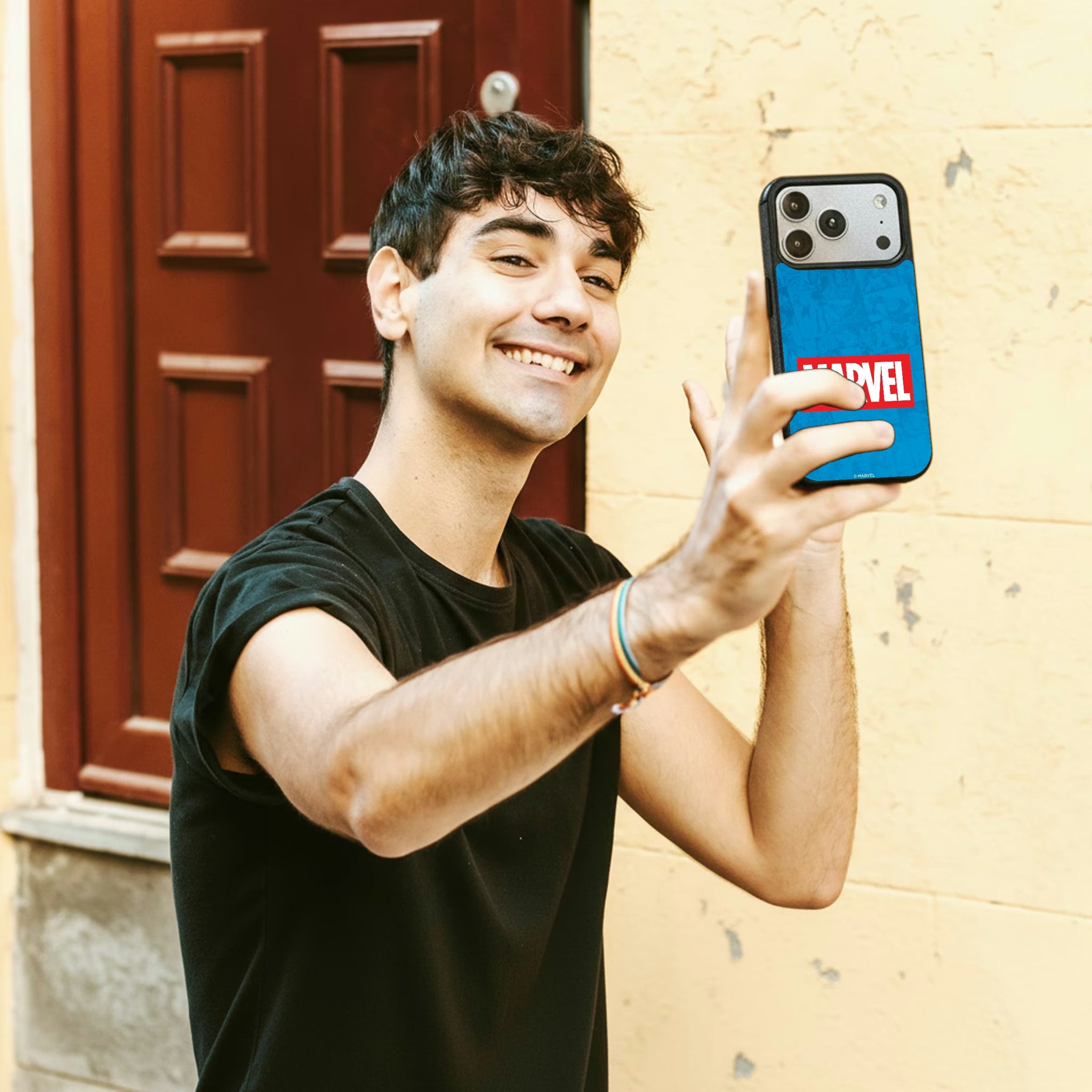 Marvel Comics Marvel Logo iPhone MagSafe Compatible Phone Case for Apple iPhone - Lifestyle#Device_iPhone 17 Pro
