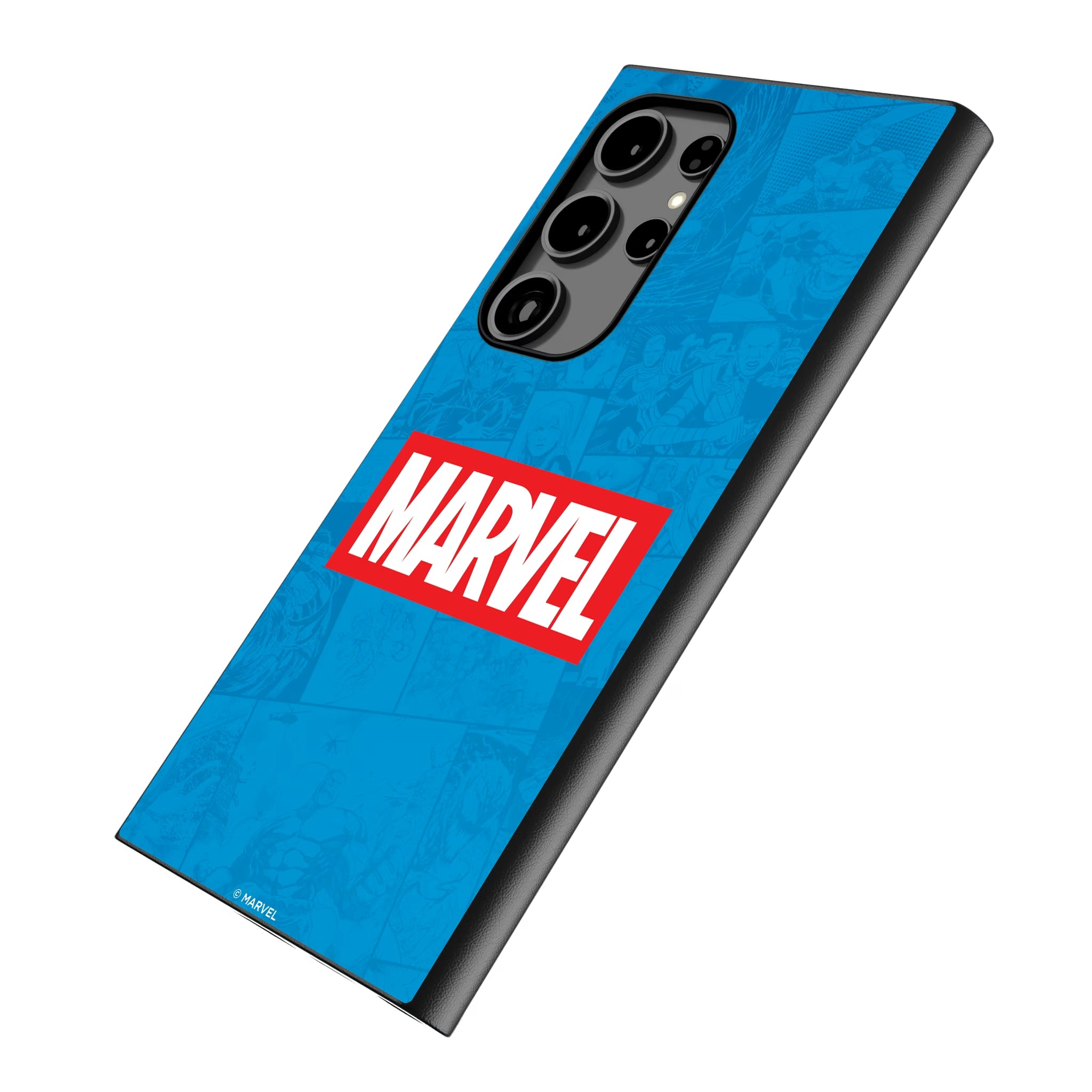 Marvel Comics Marvel Logo Galaxy MagSafe Compatible Phone Case for Samsung Galaxy - Isometric View