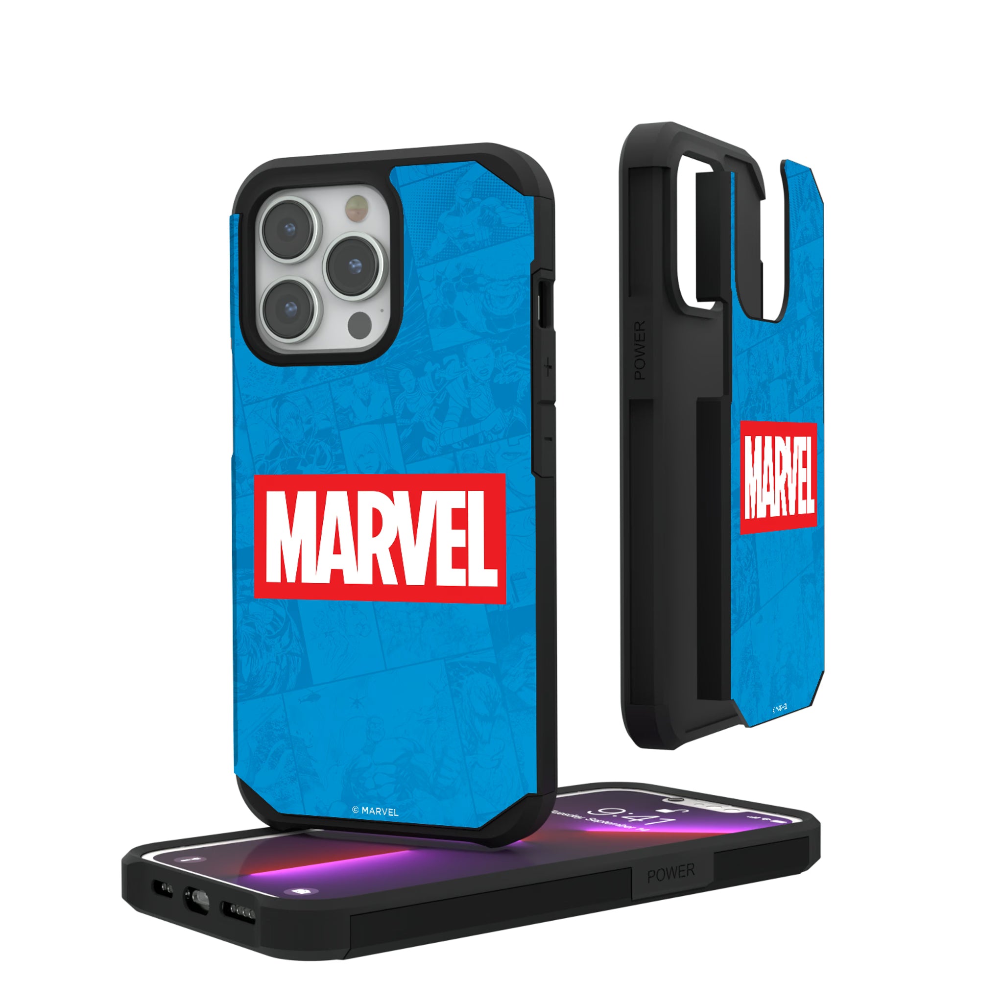 Marvel Comics Marvel Logo iPhone Rugged Phone Case for Apple iPhone#Device_iPhone 13 Pro