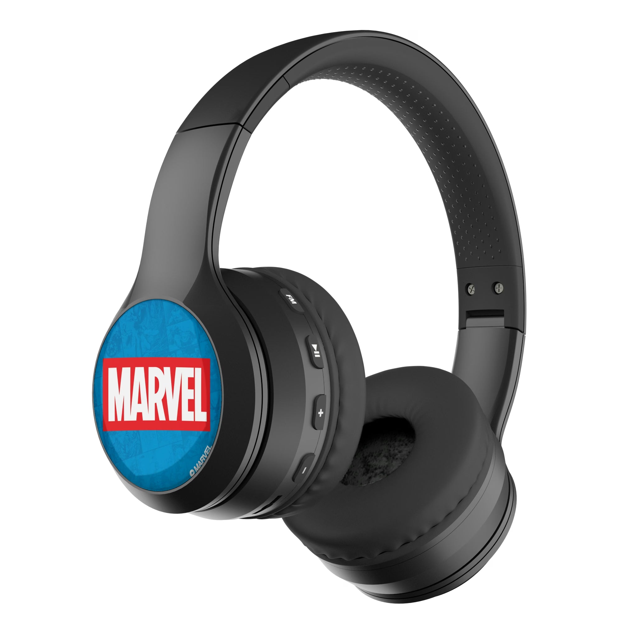 Marvel Comics Marvel Logo Wireless Over-Ear BT Headphones With Case
