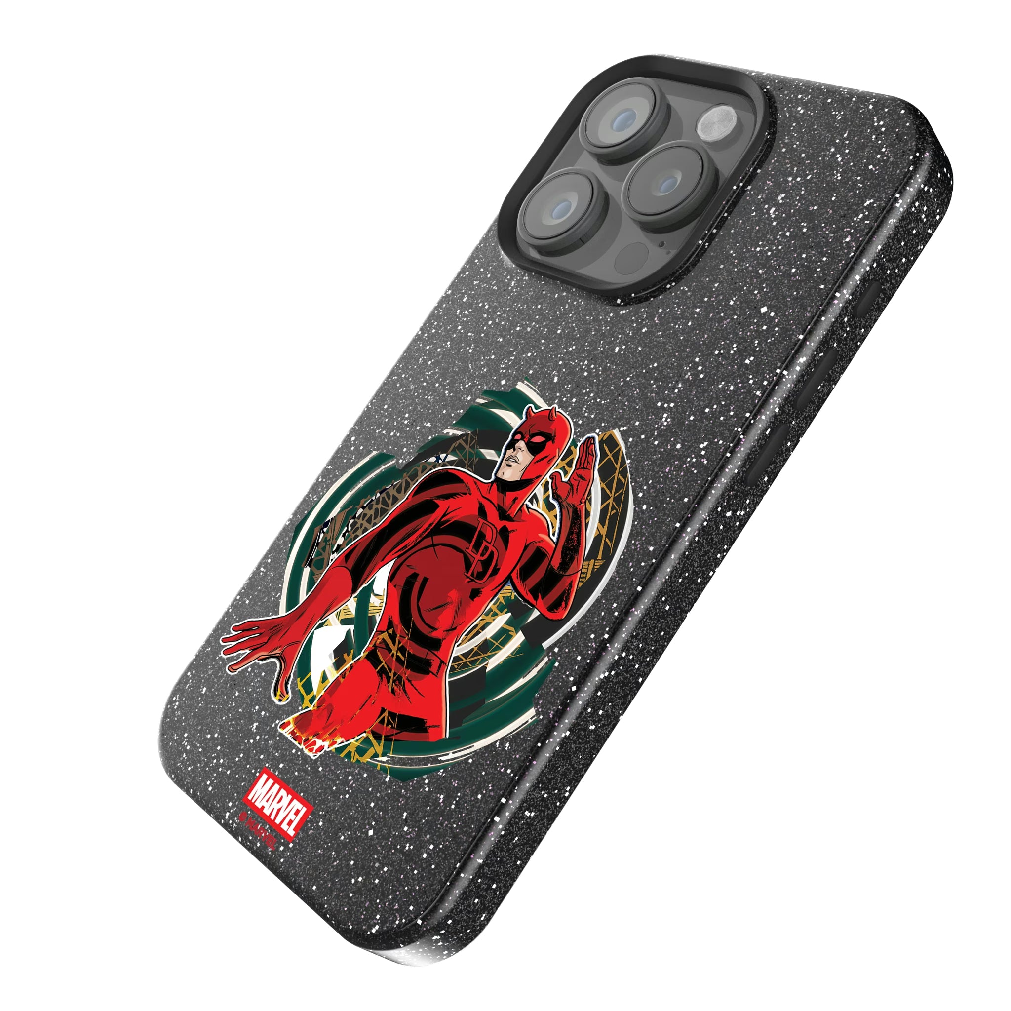 Marvel Daredevil Badge iPhone Bling Phone Case for Apple iPhone - Isometric View