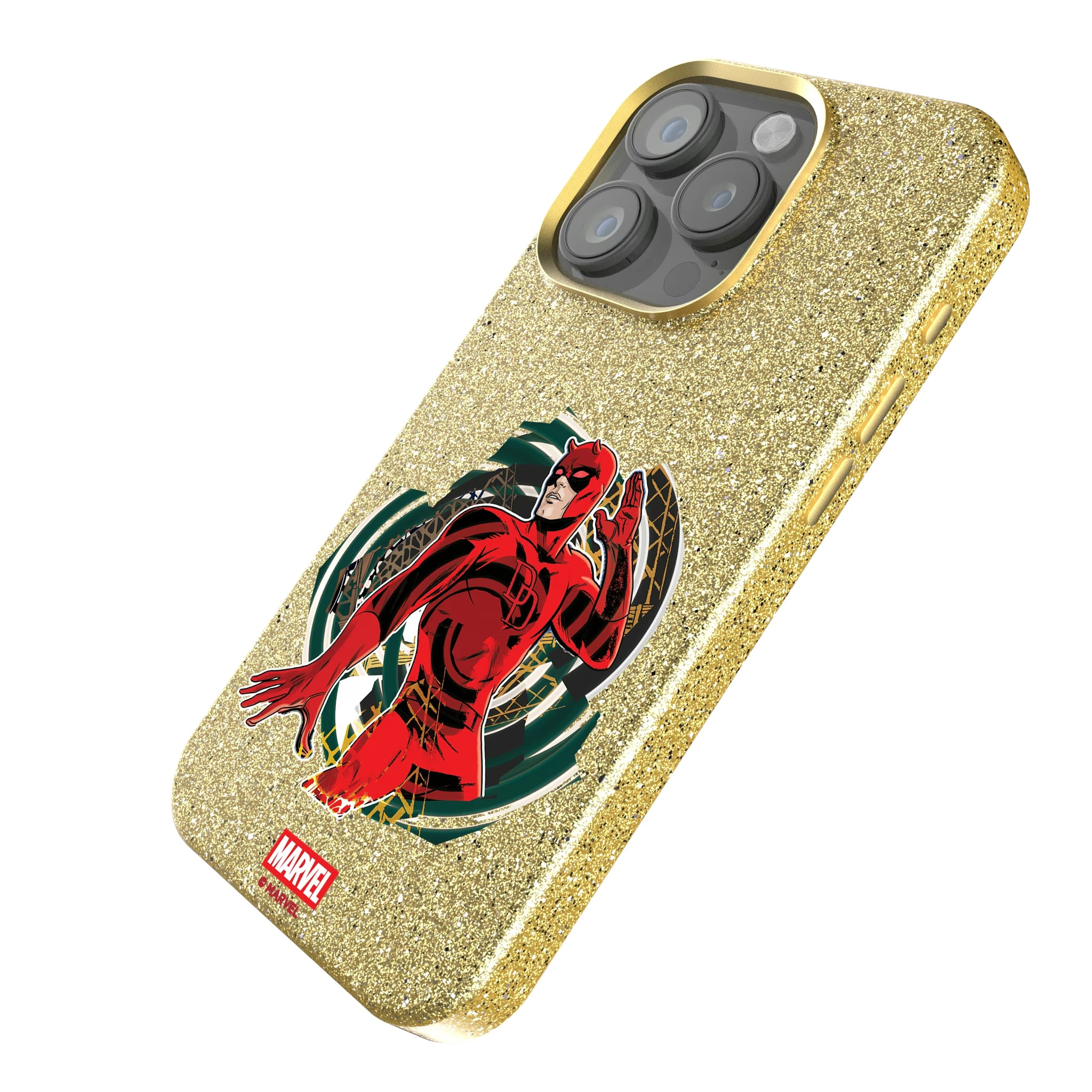 Marvel Daredevil Badge iPhone Bling Phone Case for Apple iPhone - Isometric View