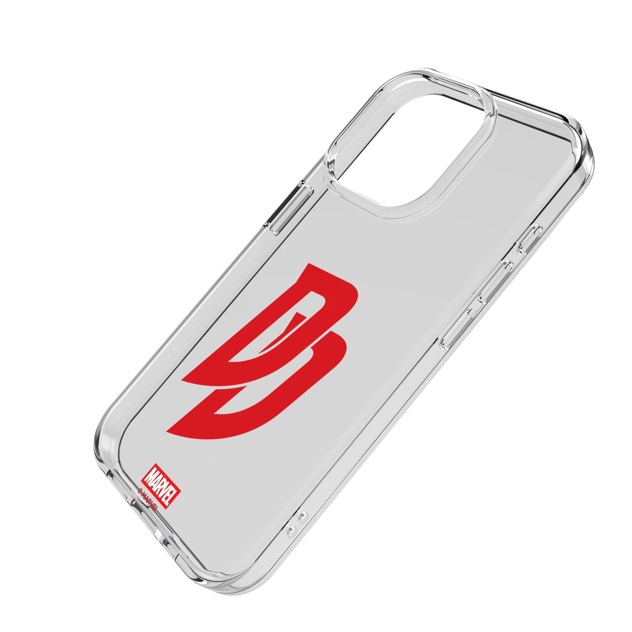 Marvel Daredevil Badge iPhone Clear Phone Case for Apple iPhone - Isometric View