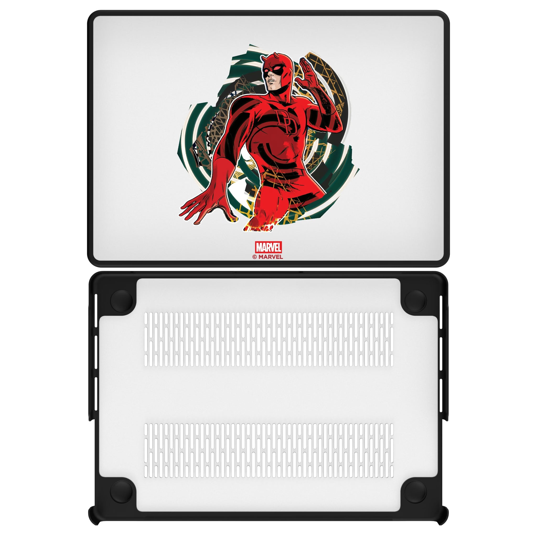Marvel Daredevil Badge MacBook Laptop Case for Apple MacBook#Device_MacBook Pro (14-inch, 2021) / MacBook Pro (14-inch, 2023) / MacBook Pro (14-inch, 2024)