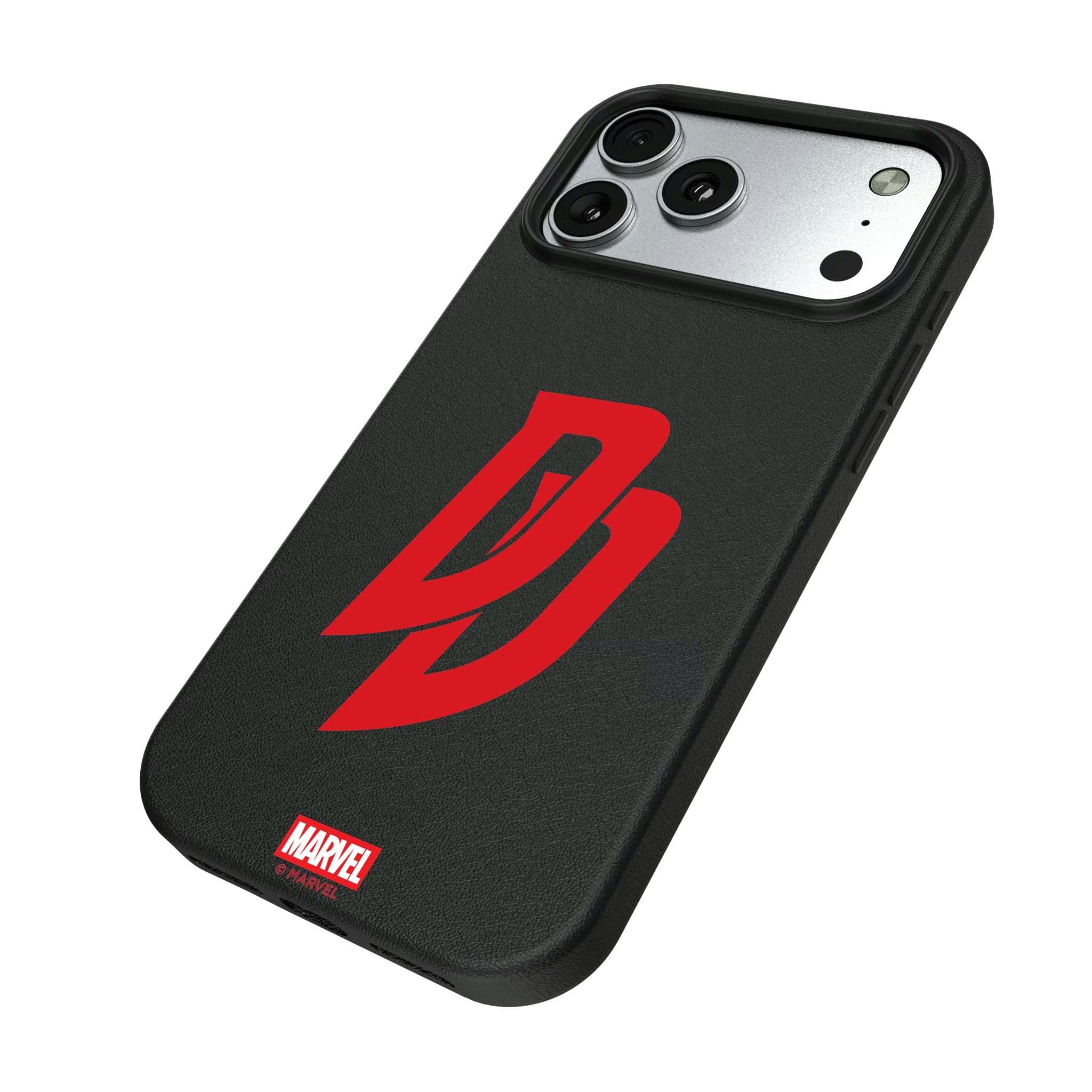 Marvel Daredevil Badge iPhone MagSafe Compatible Phone Case for Apple iPhone - Isometric View#Device_iPhone 17 Pro Max