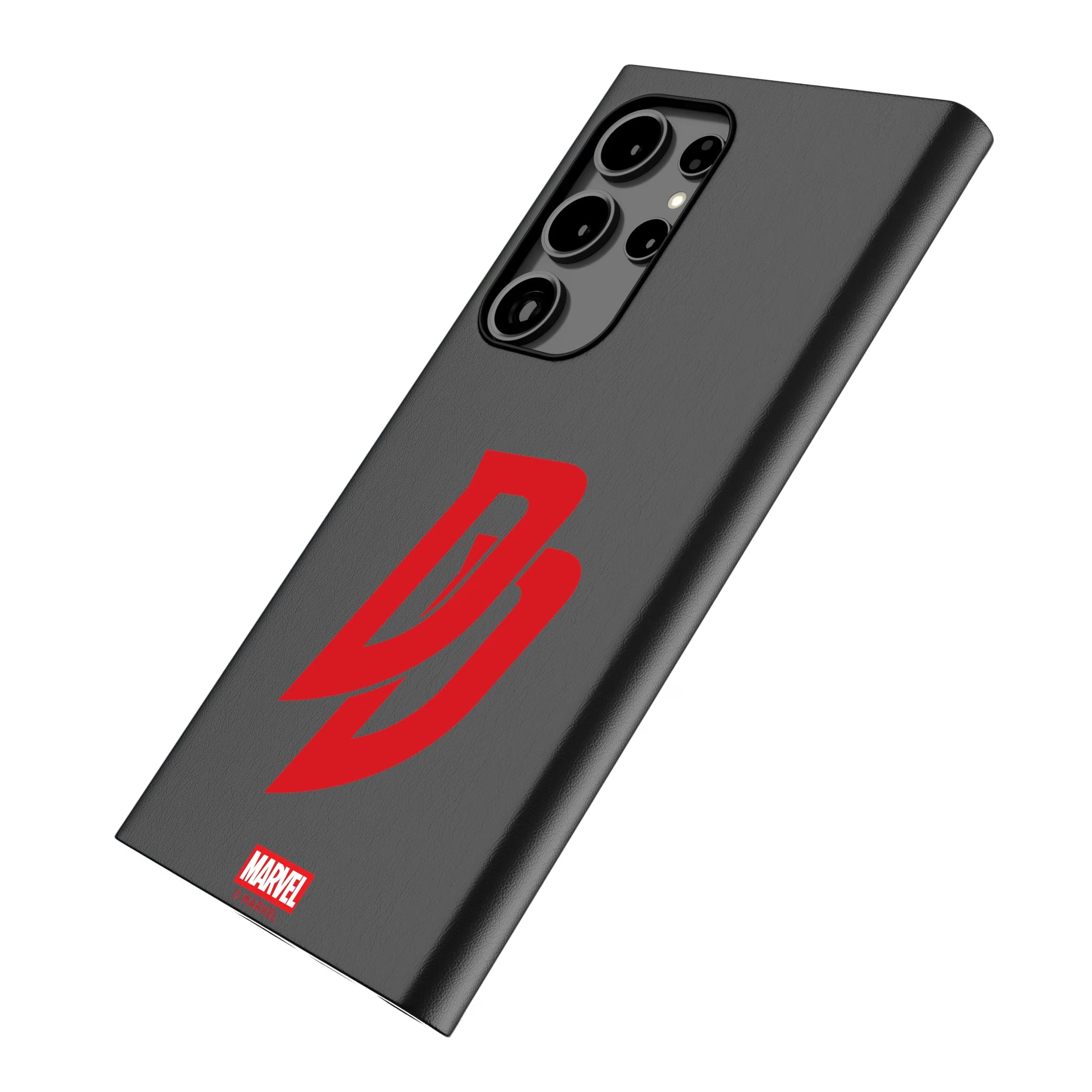 Marvel Daredevil Badge Galaxy MagSafe Compatible Phone Case for Samsung Galaxy - Isometric View