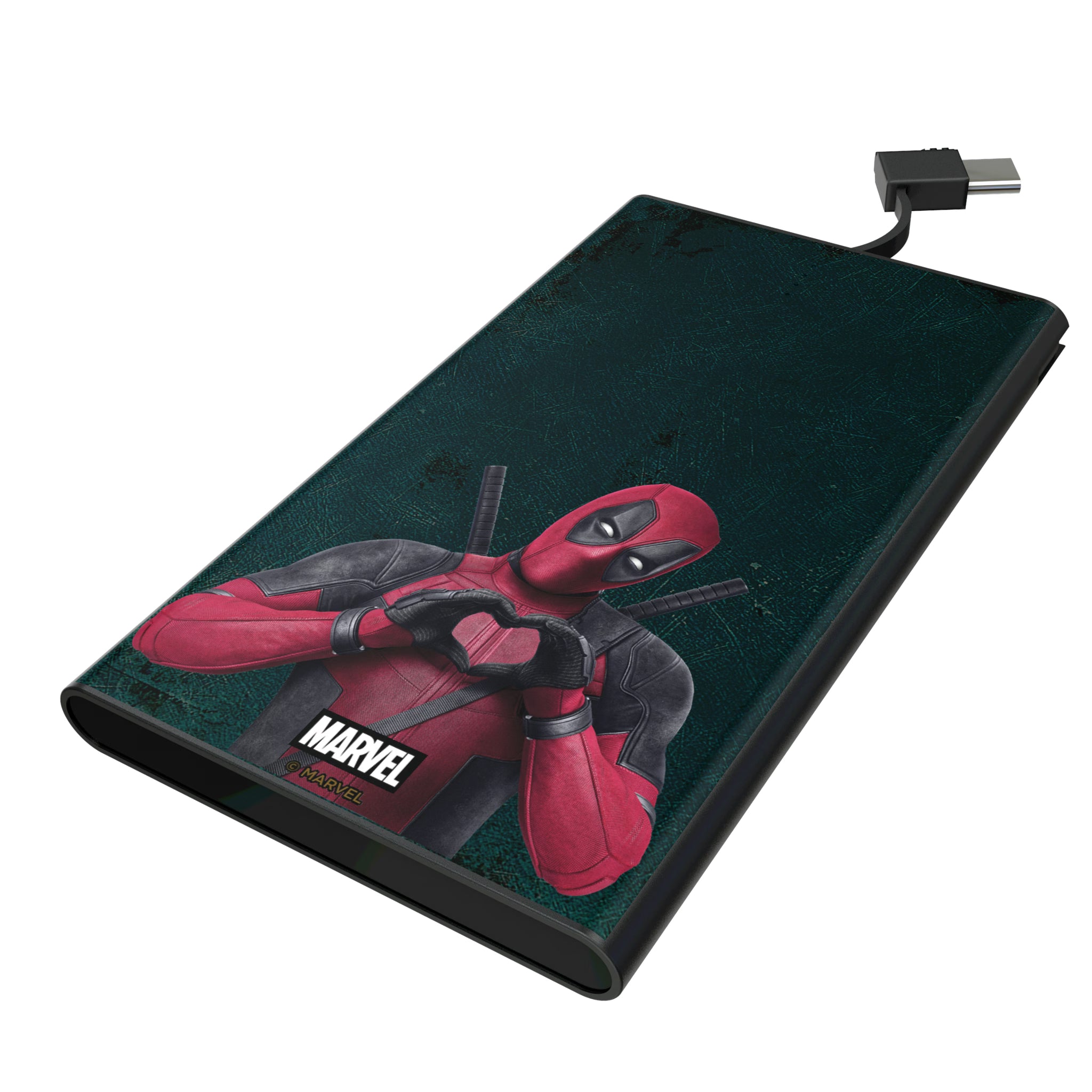 Marvel Deadpool Badge 5000mAh Flat Powerbank