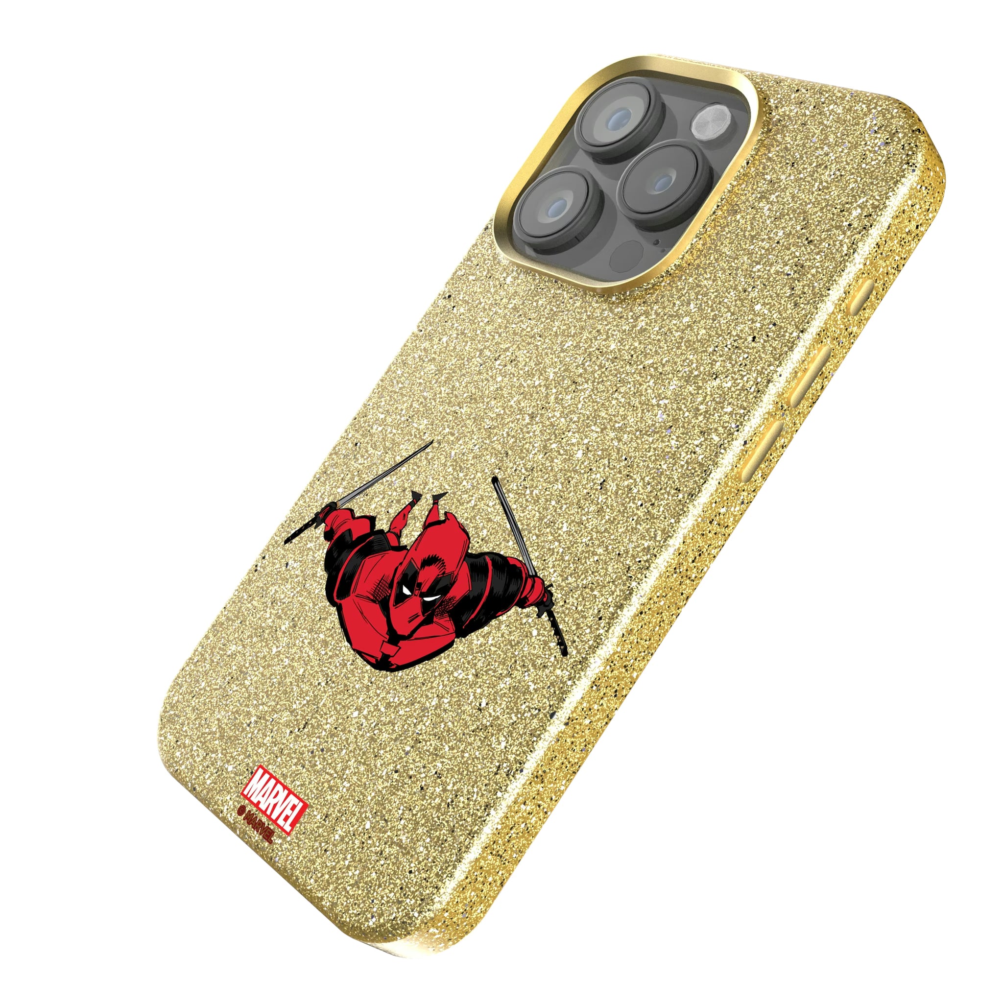 Marvel Deadpool Badge iPhone Bling Phone Case for Apple iPhone - Isometric View