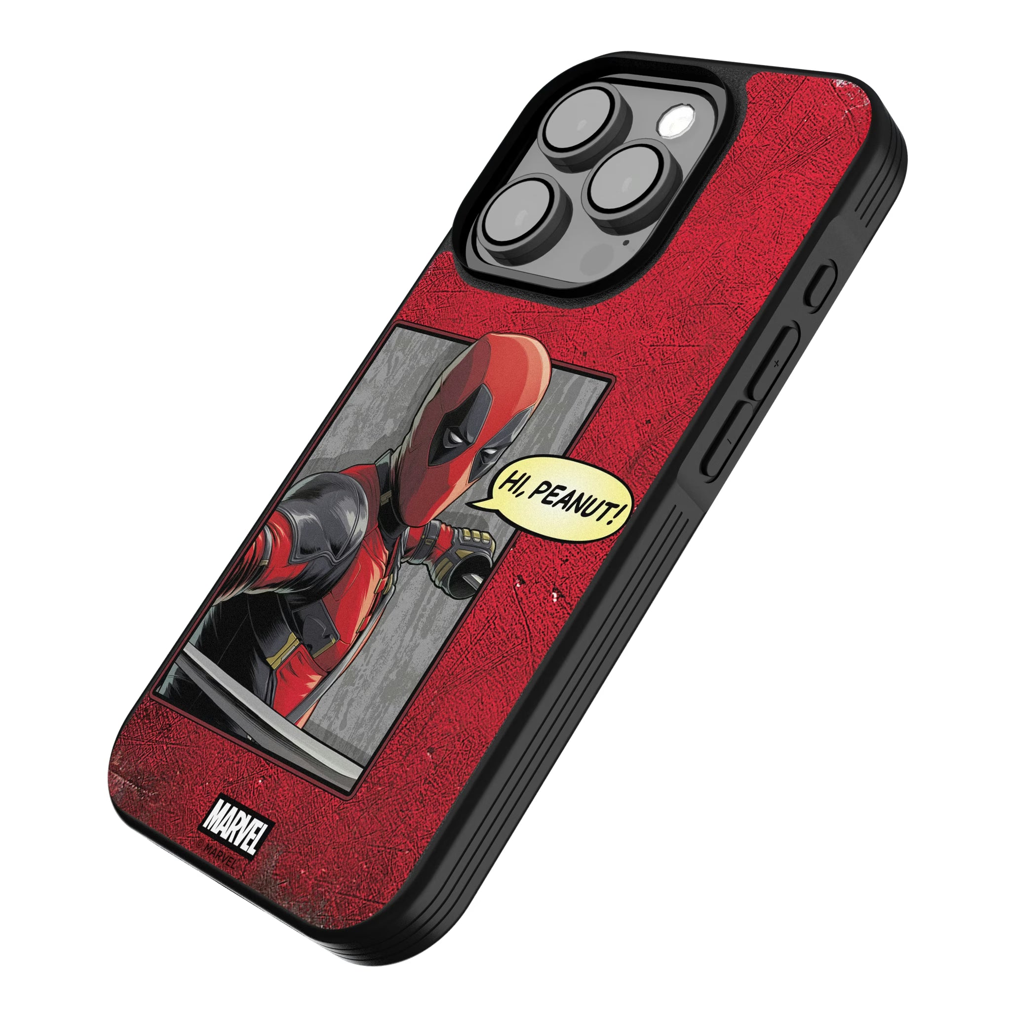 Marvel Deadpool Badge iPhone Bump Phone Case for Apple iPhone - Isometric View